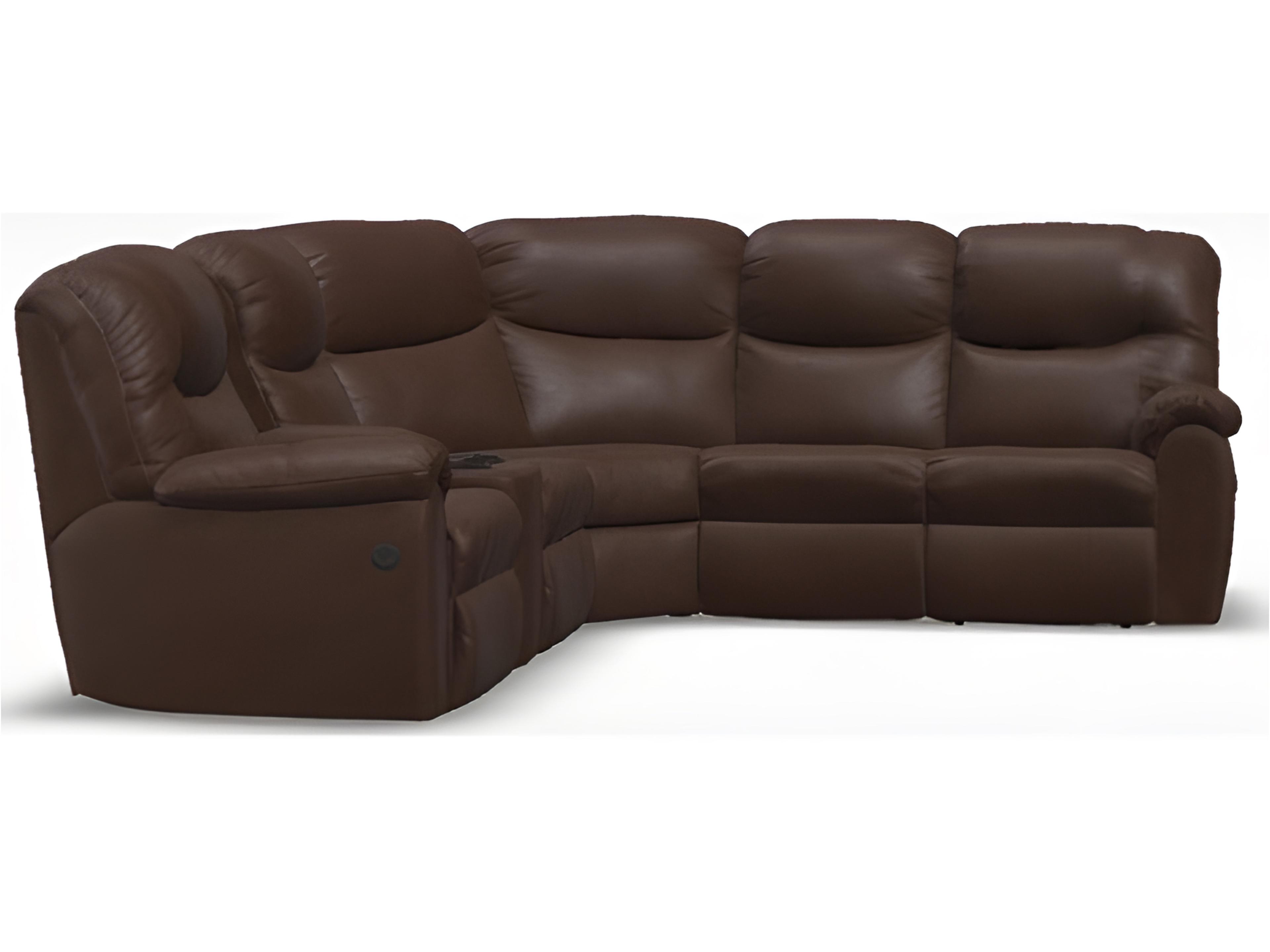 Palliser Regent Leather Upholstery Sectional Sofa