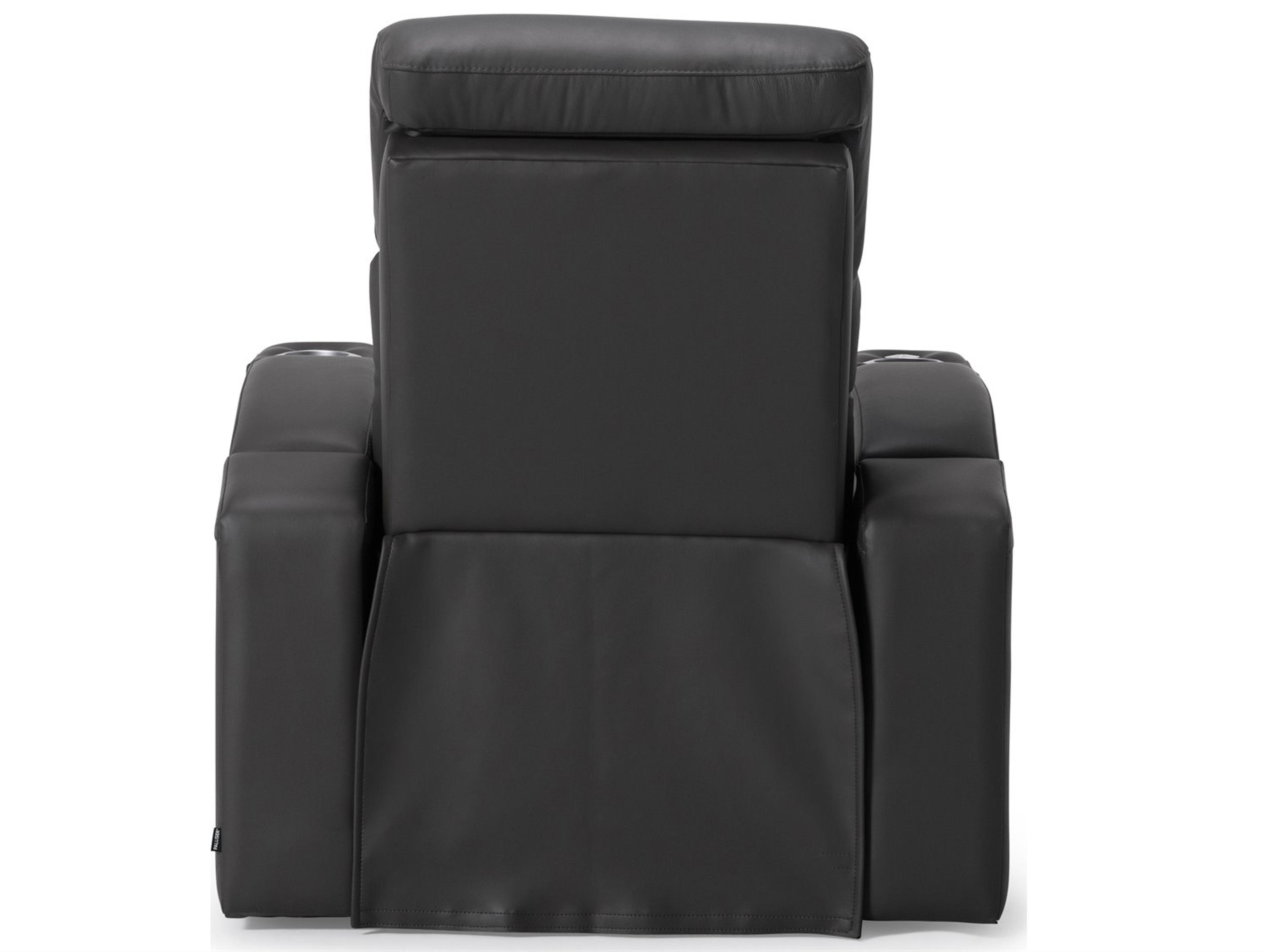 Palliser Vivid Leather Upholstery Power Recliner with Power Headrest & Lumbar