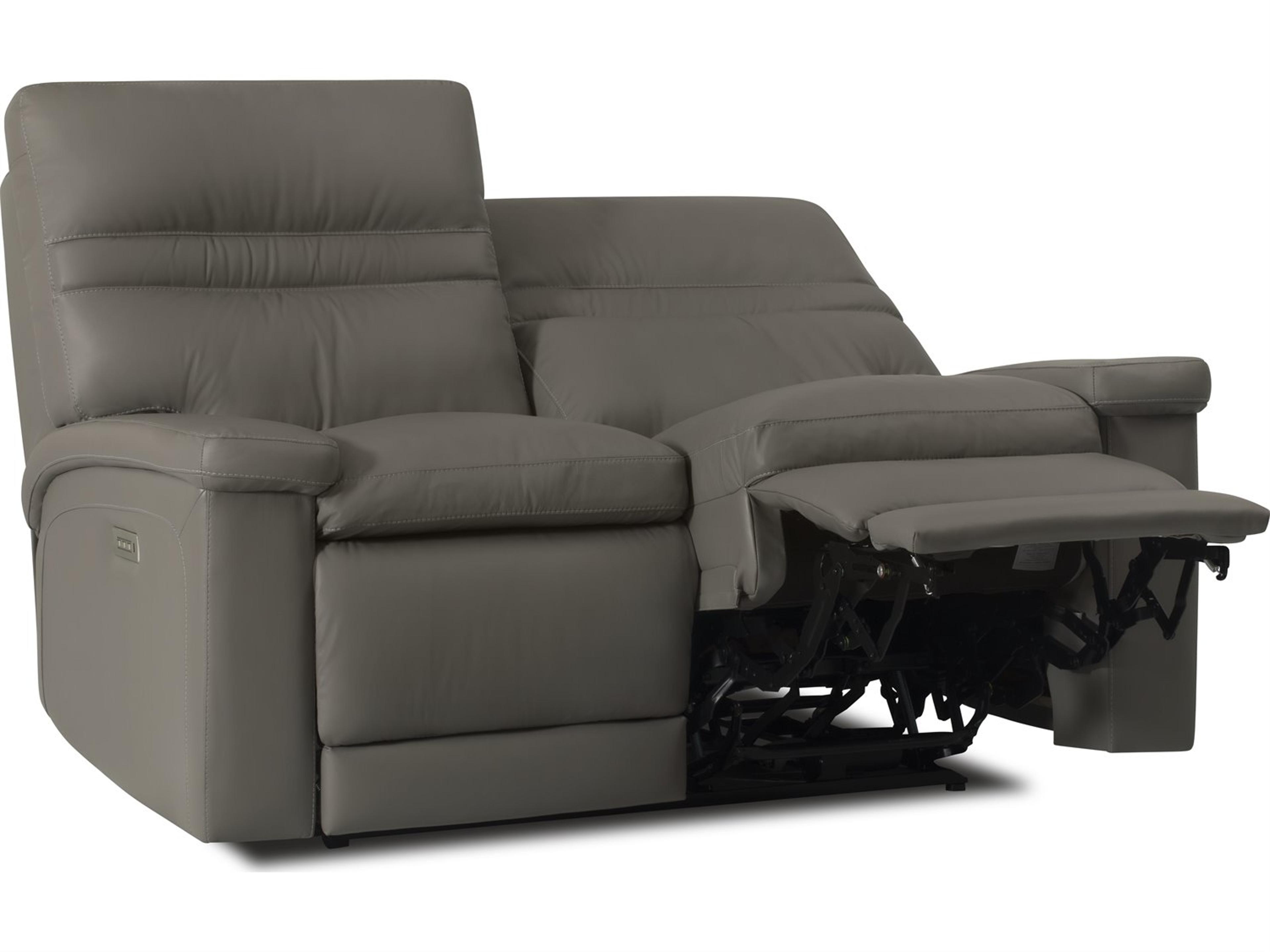 Palliser Leo Leather Upholstery Loveseat Power Recliner with Power Headrest