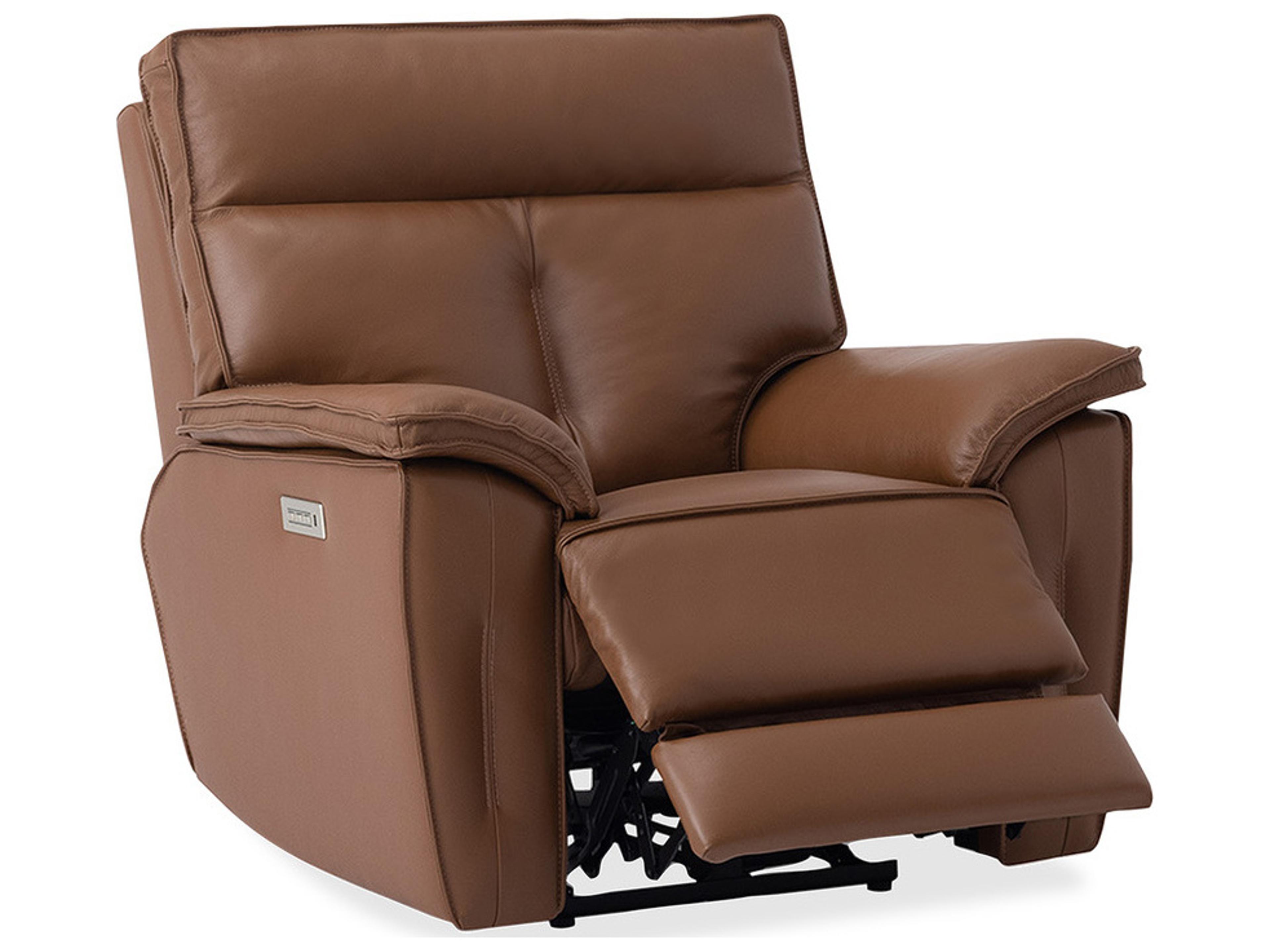 Palliser Oakley Leather Upholstery Power Recliner Wall Hugger with Power Headrest
