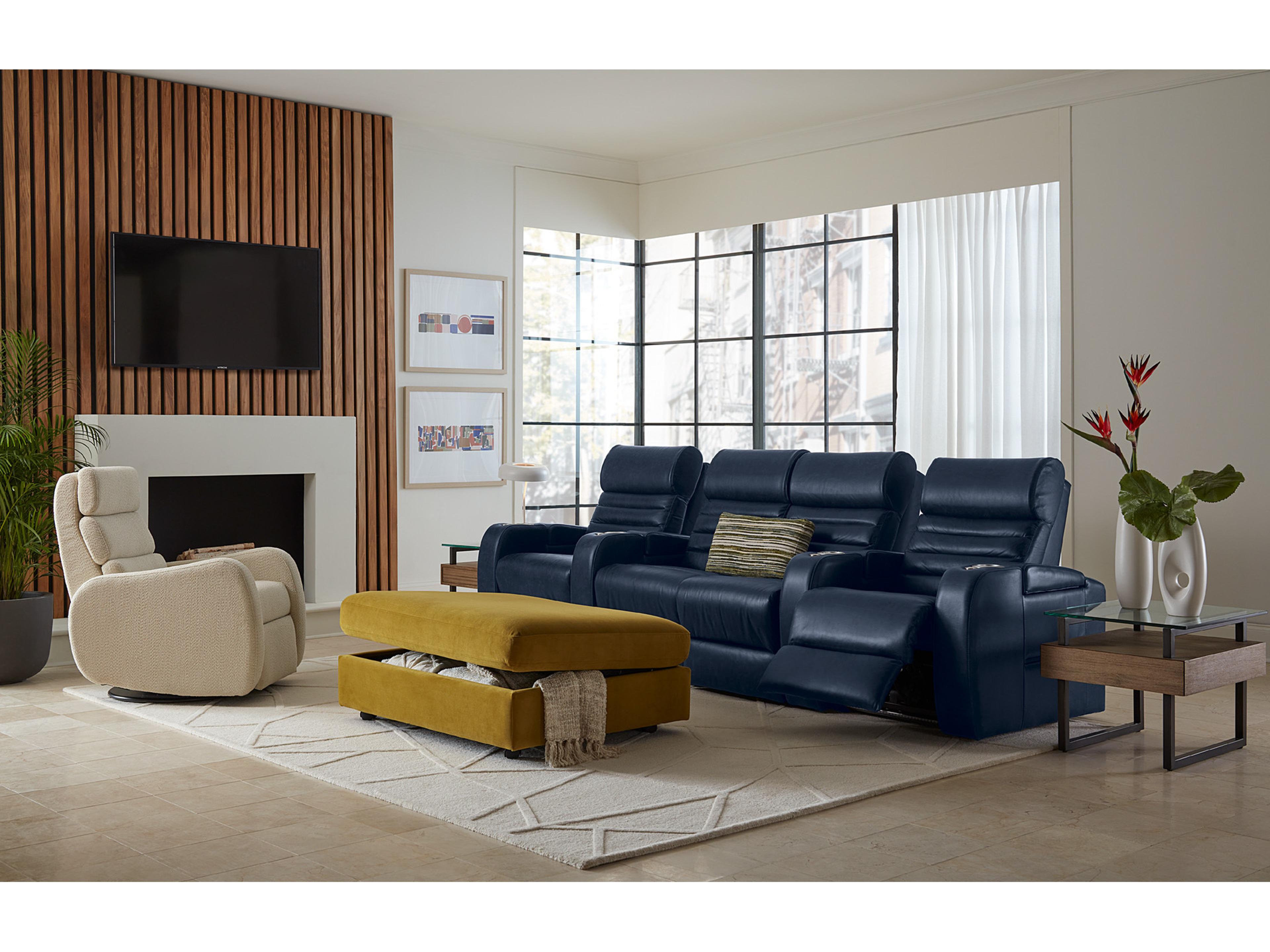 Palliser Catalina Leather Upholstery Power Recliner with Power Headrest & Lumbar