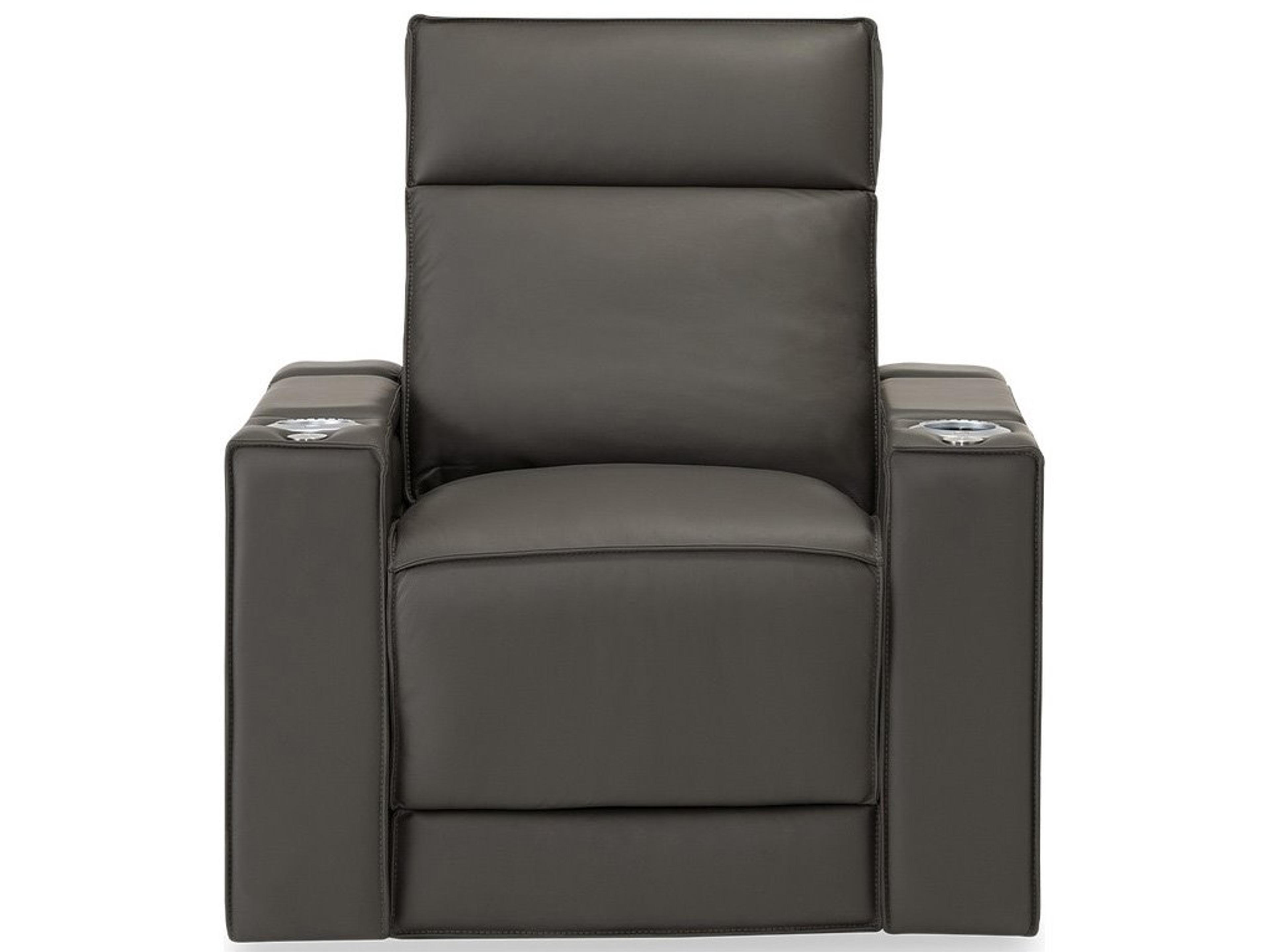 Palliser Ace Leather Upholstery Power Recliner with Power Headrest and Lumbar