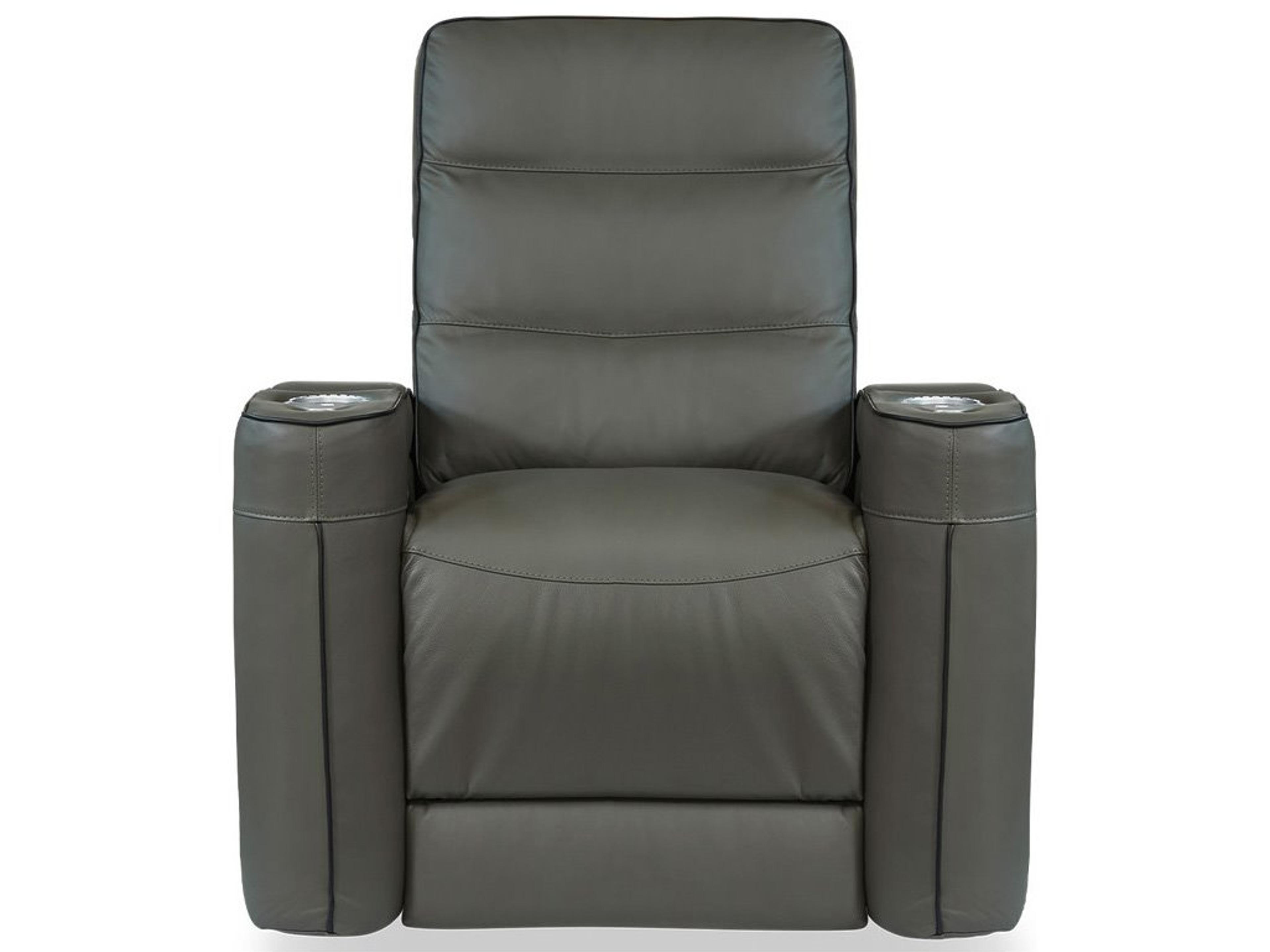 Palliser Beckett Leather Upholstery Power Recliner with Power Headrest & Lumbar