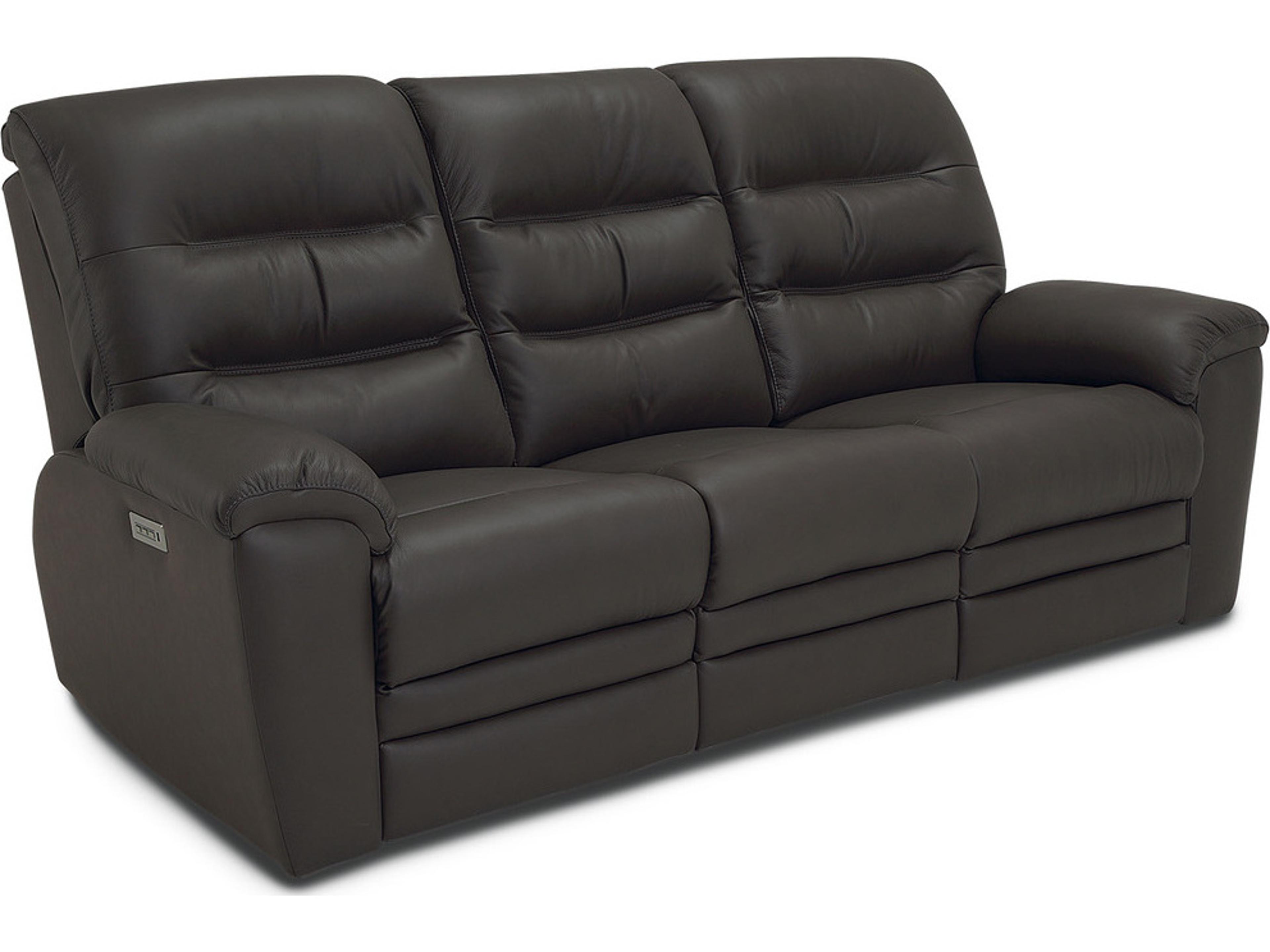 Keiran Leather Upholstery Sofa Power Recliner with Power Headrest