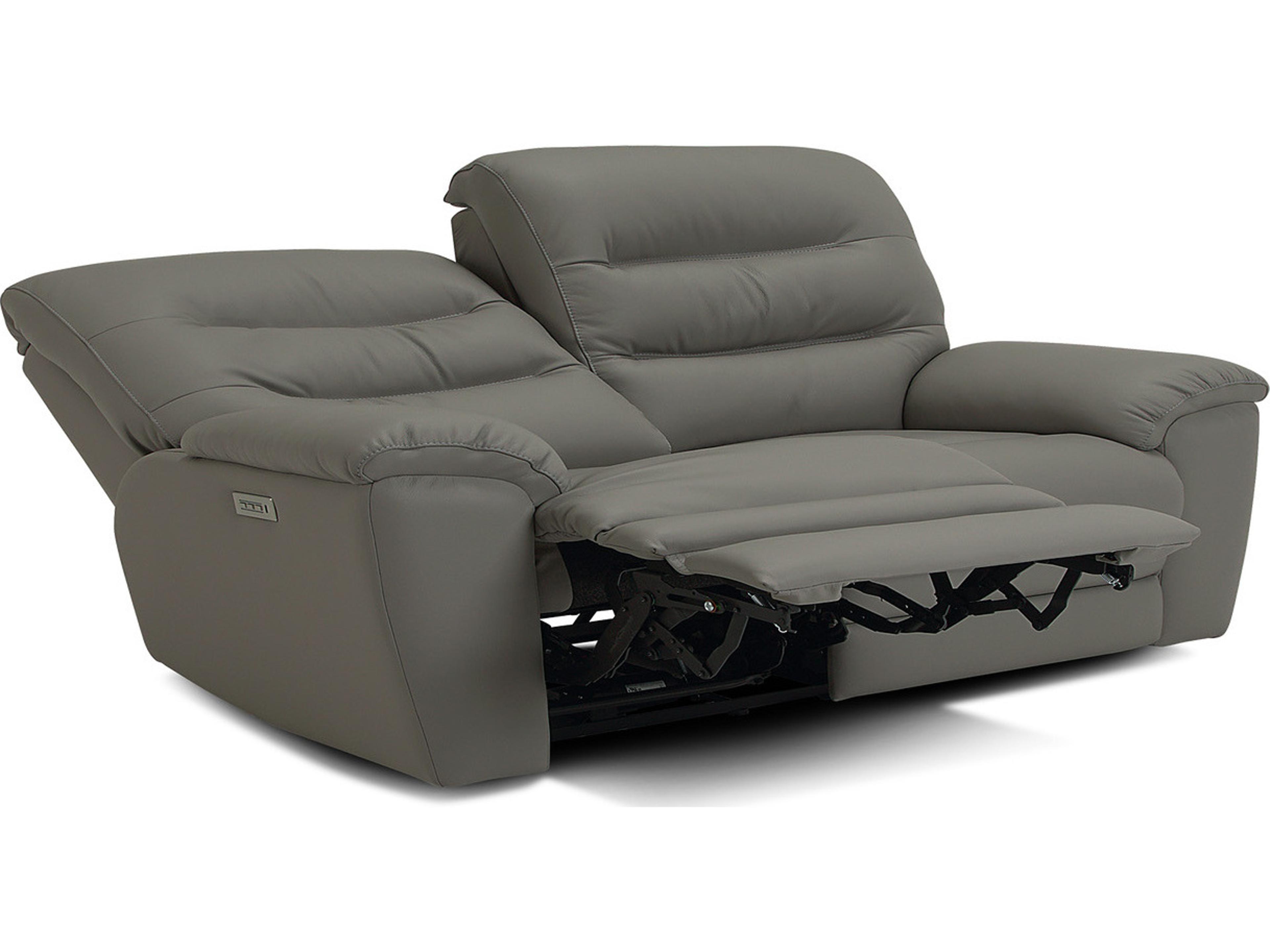 Palliser Keiran Leather Upholstery Loveseat Power Recliner with Power Headrest