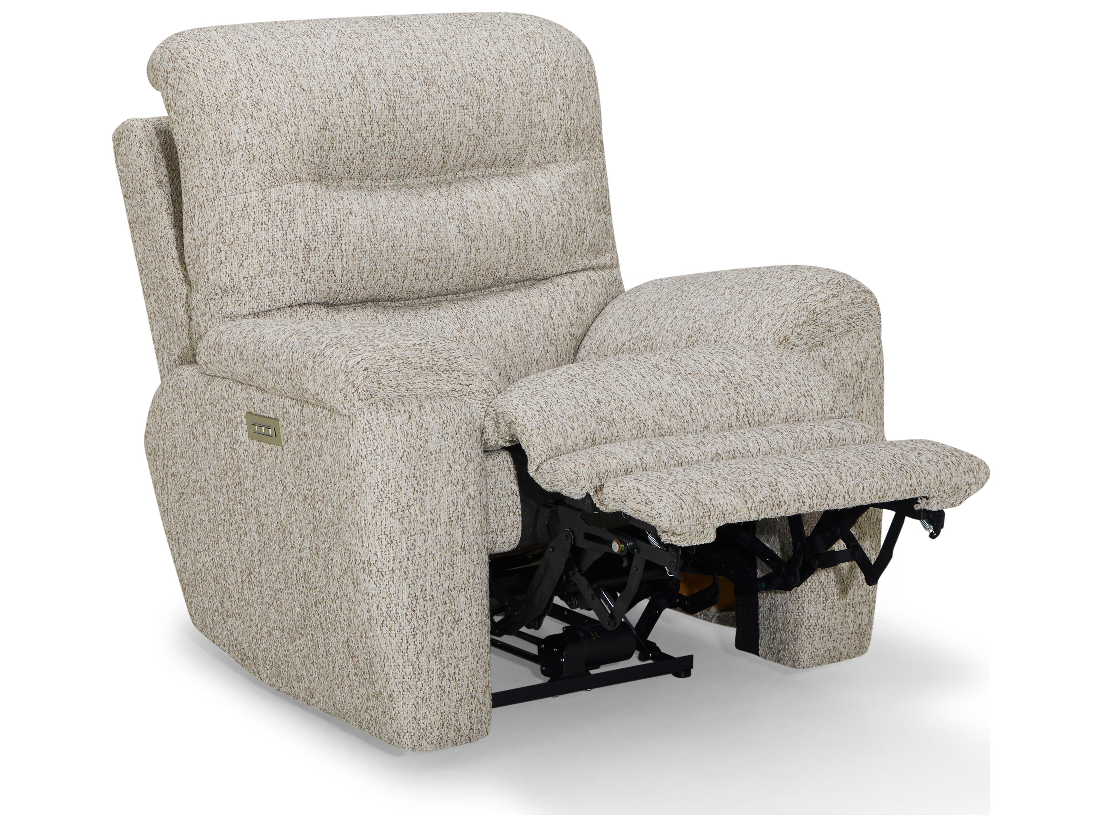 Palliser Keiran Leather Upholstery Power Recliner Wall Hugger with Headrest & Lumbar