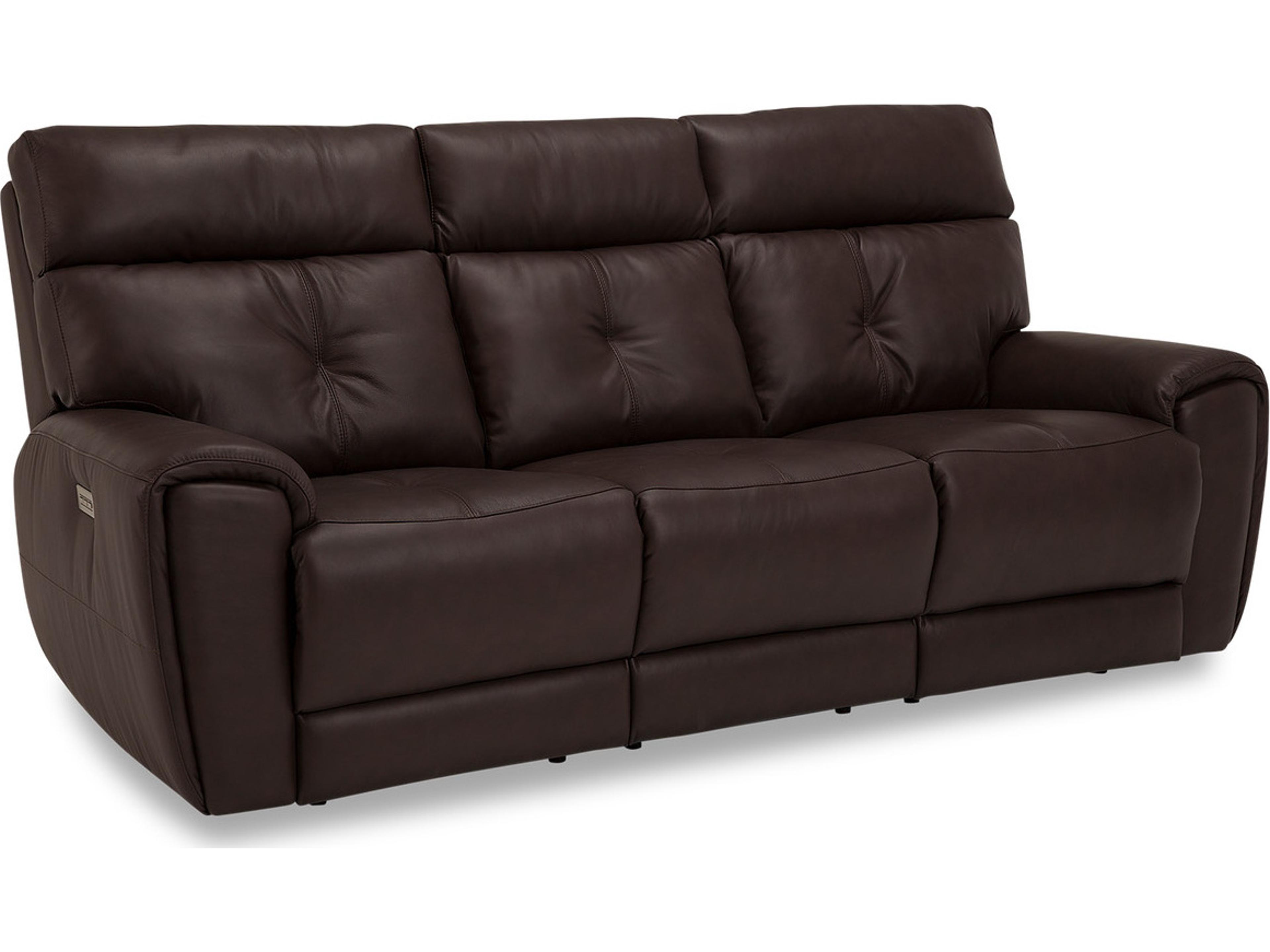 Aedon Leather Upholstery Sofa Power Recliner with Power Headrest