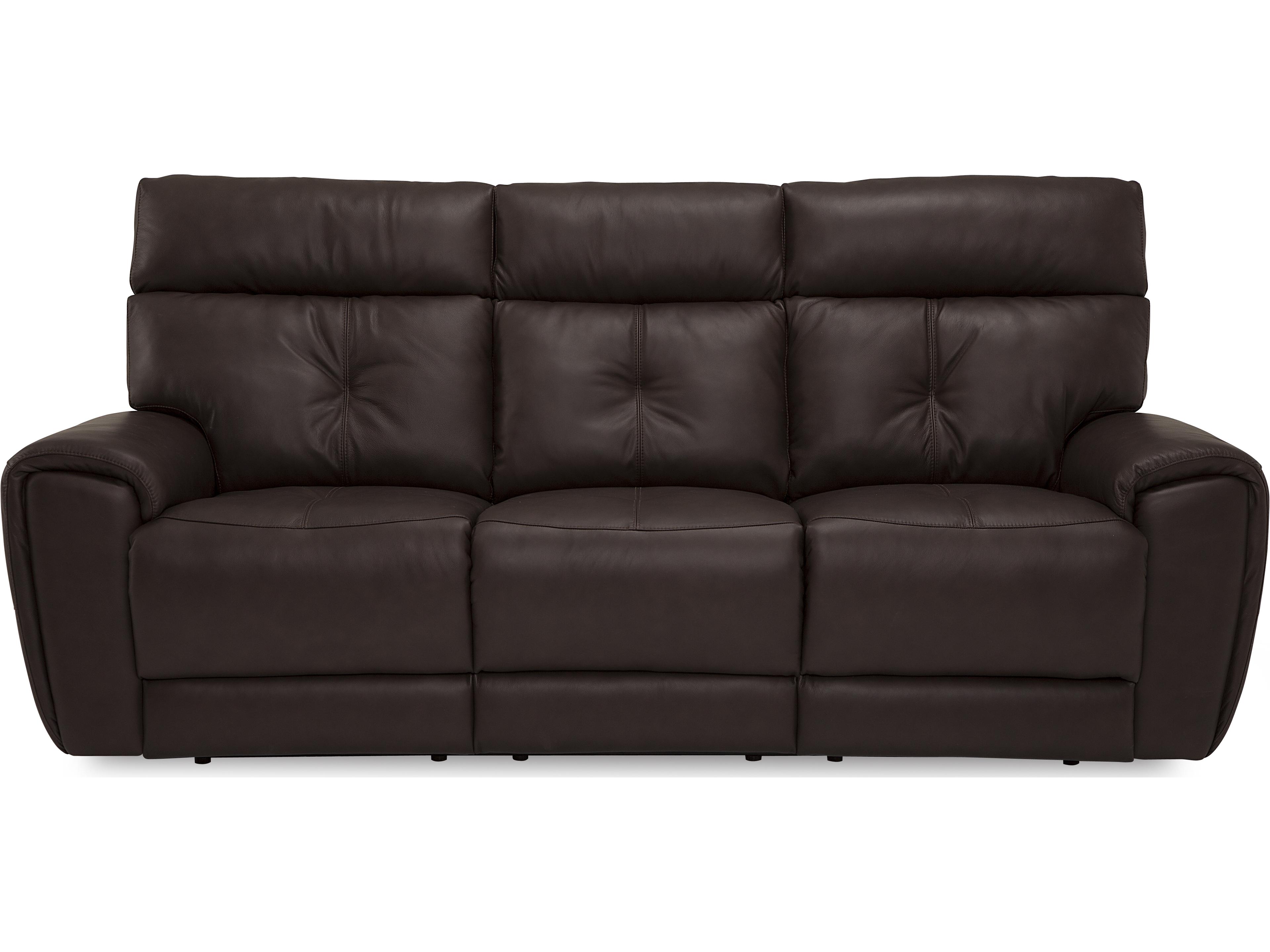 Palliser Aedon Leather Upholstery Sofa Power Recliner with Headrest & Lumbar