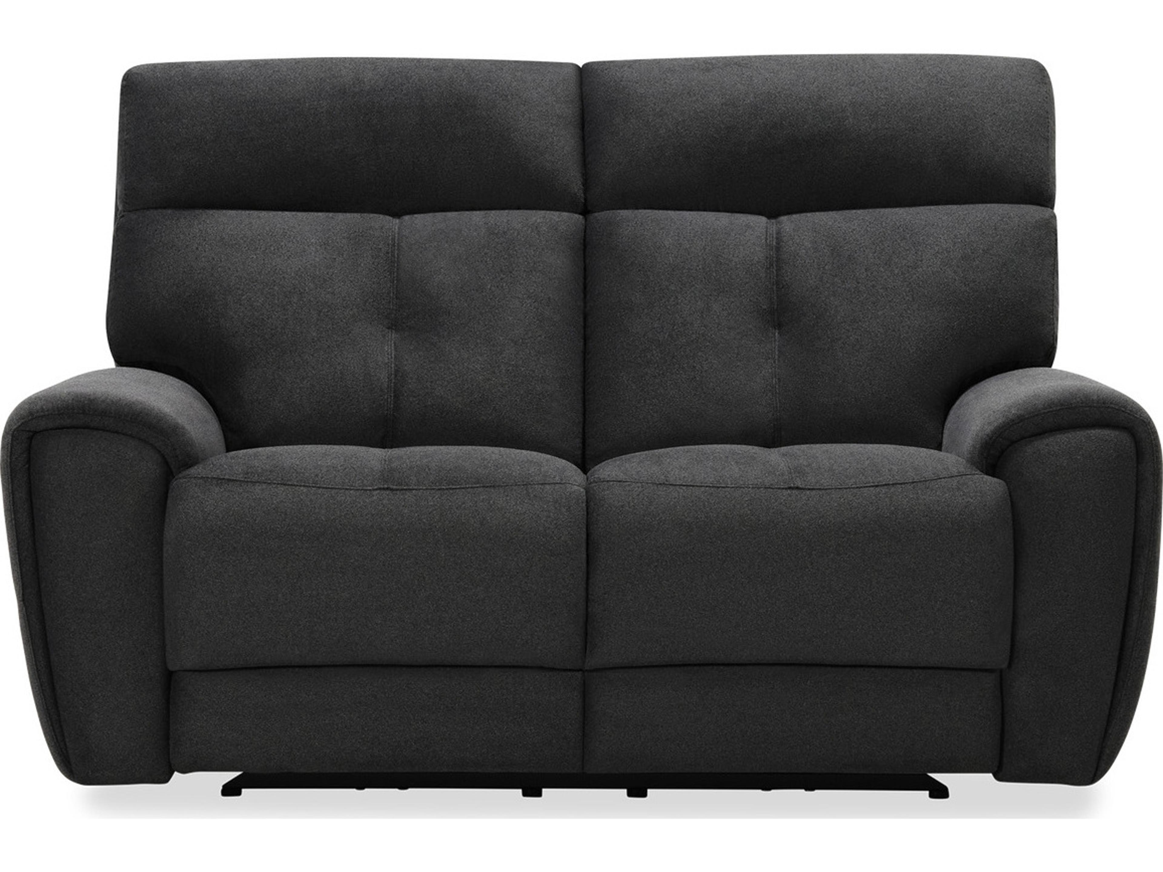 Palliser Aedon Leather Upholstery Loveseat Power Recliner with Headrest & Lumbar