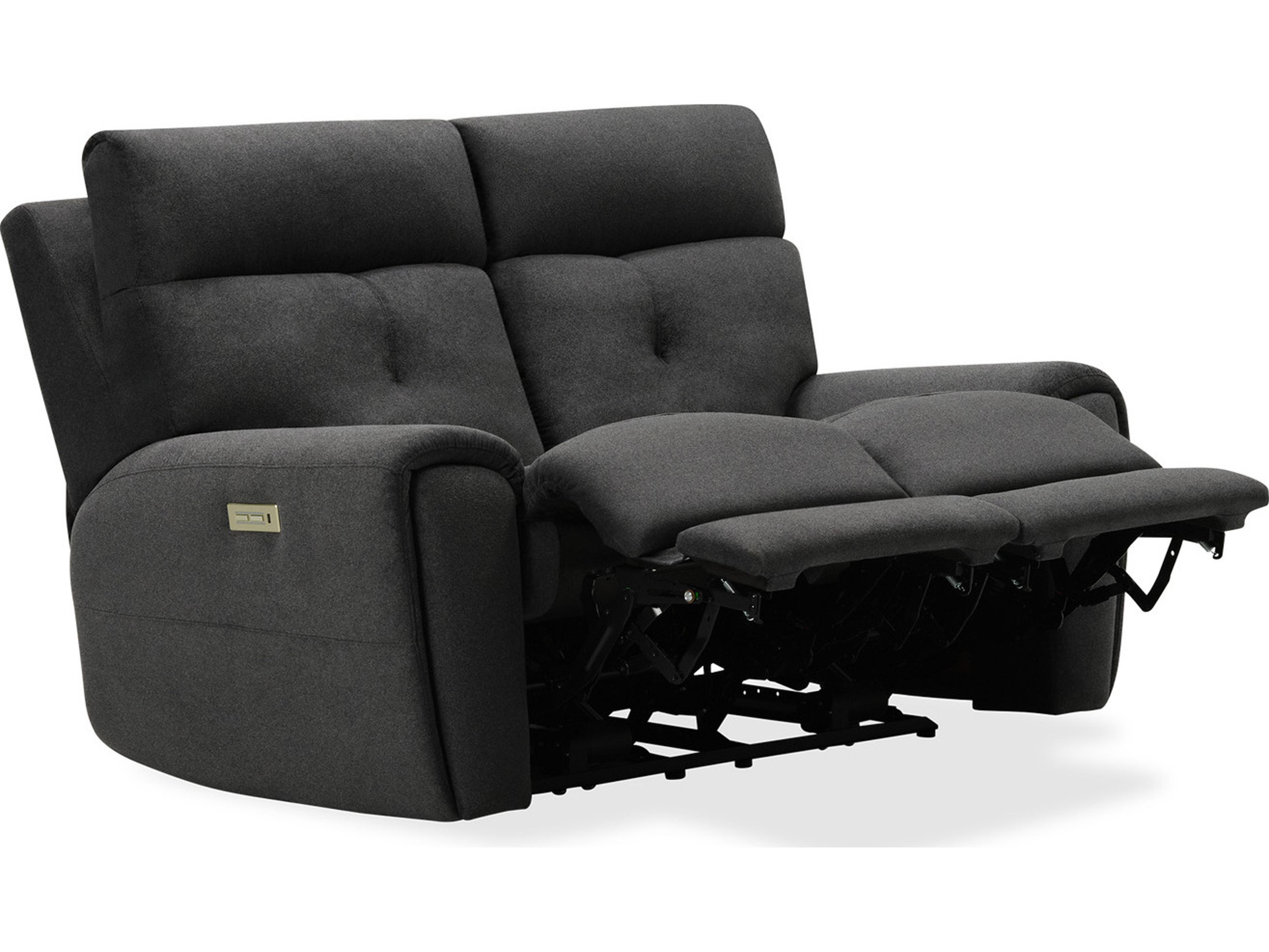 Palliser Aedon Leather Upholstery Loveseat Power Recliner with Headrest & Lumbar