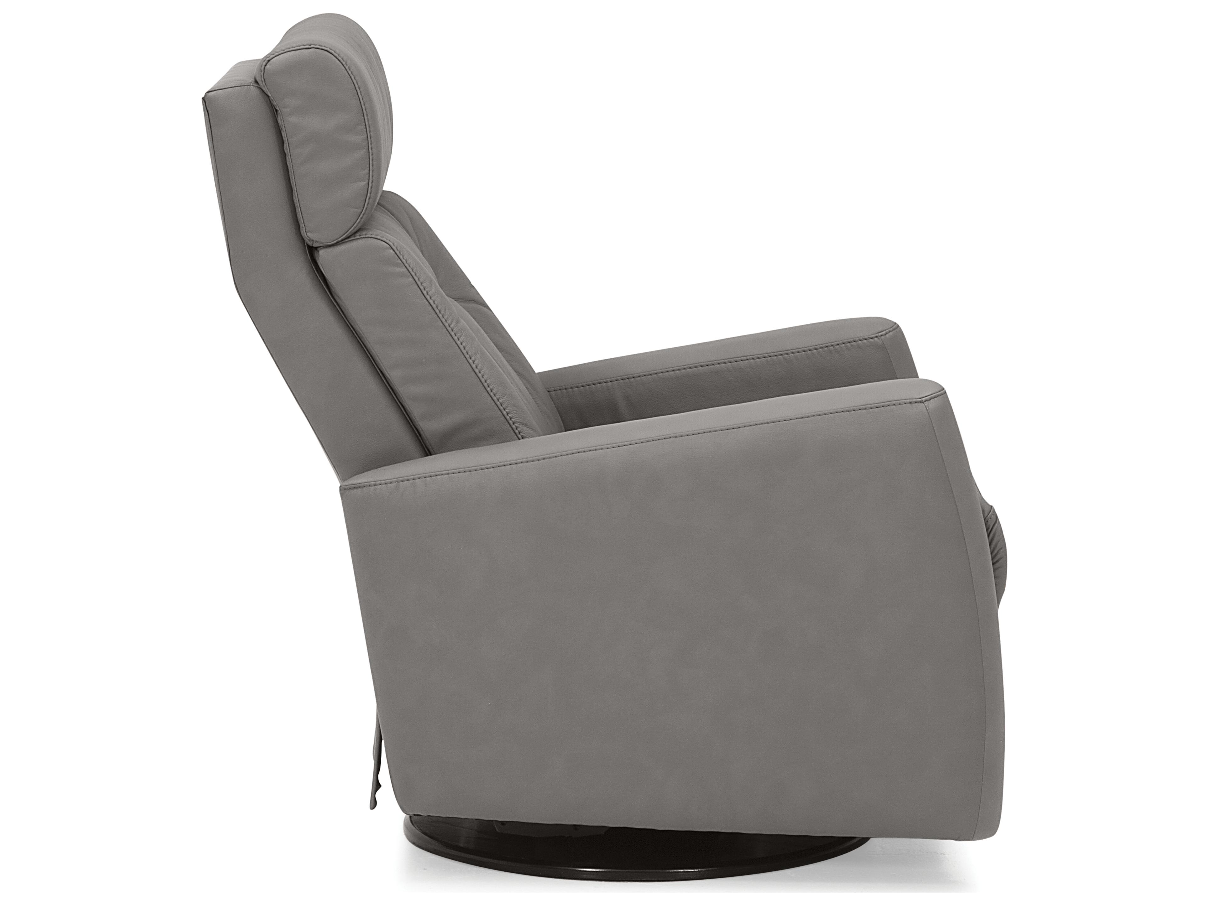 Palliser West Coast II Leather Upholstery Swivel Glider Power Recliner with Power Headrest