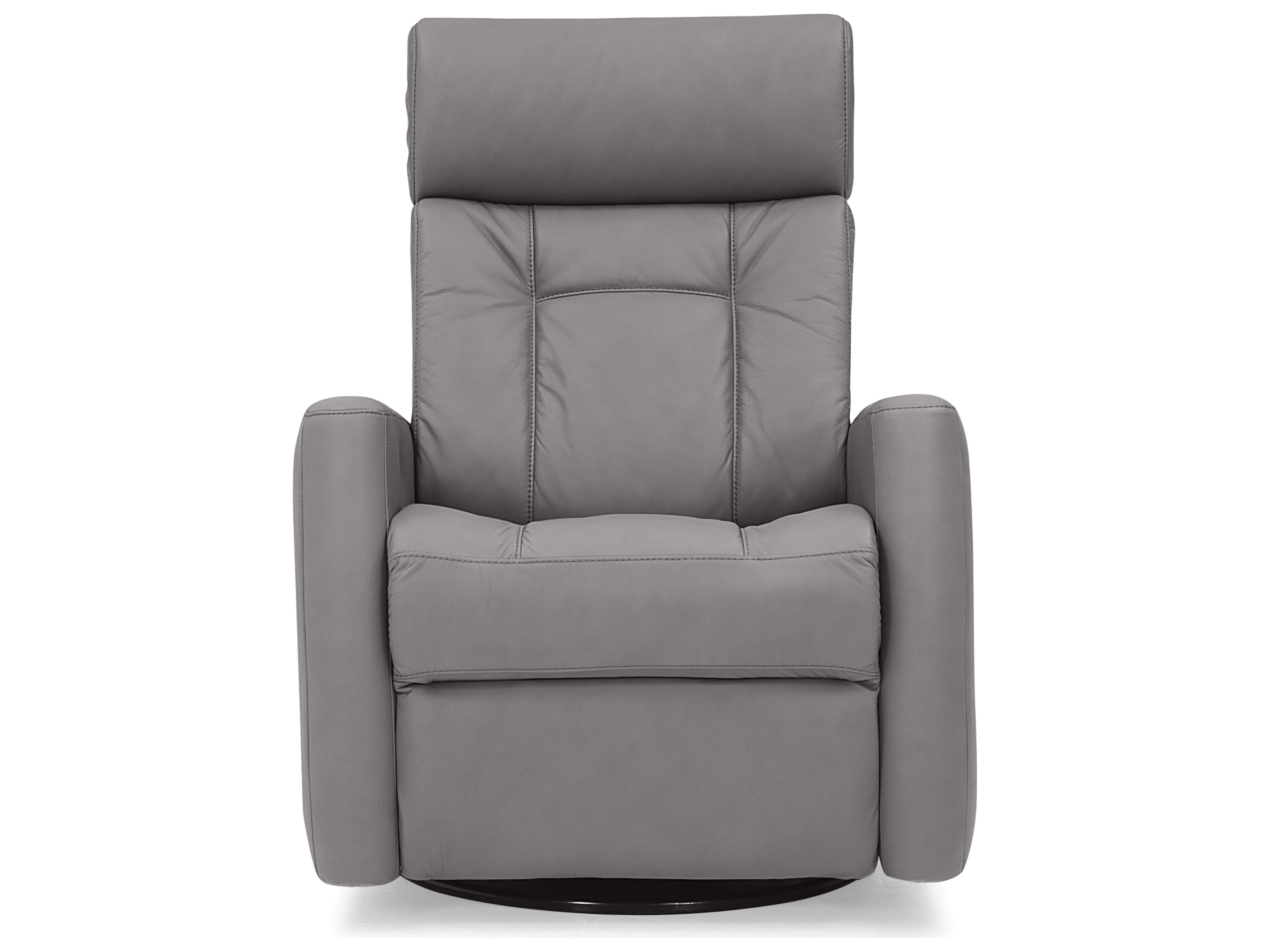 Palliser West Coast II Leather Upholstery Swivel Glider Power Recliner with Power Headrest