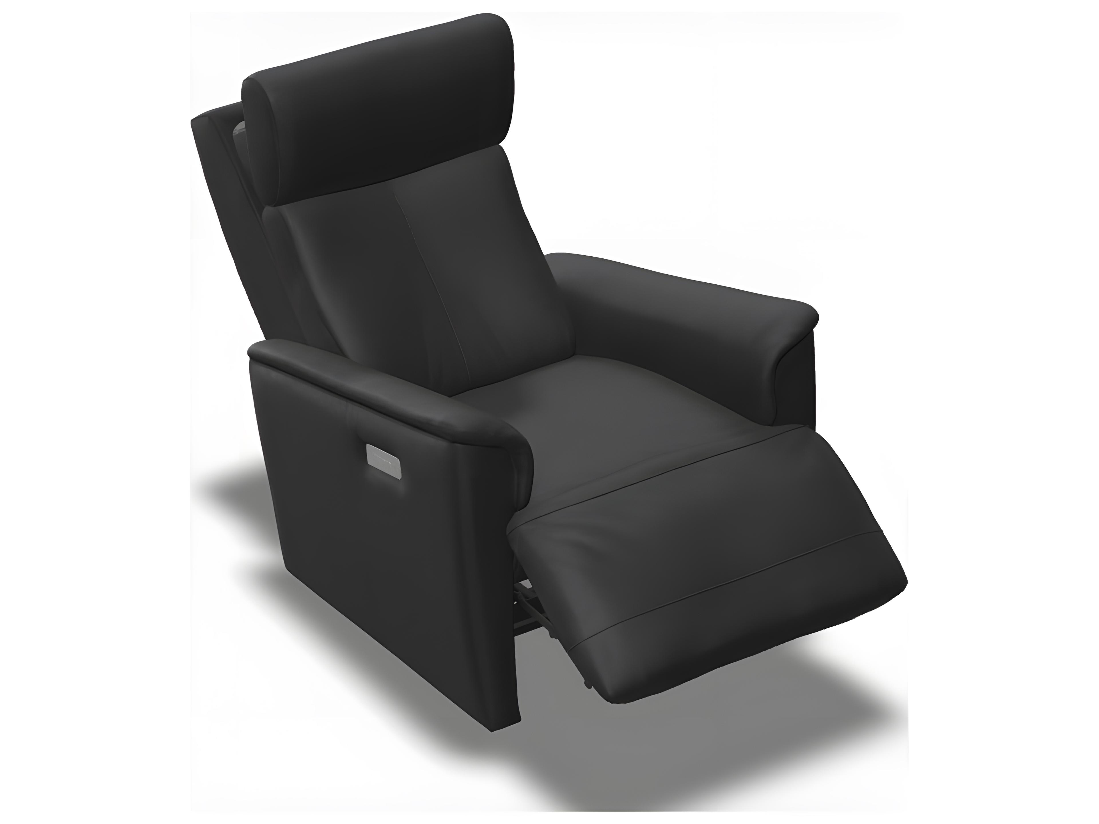 Palliser Chalet Leather Upholstery Swivel Glider Power Recliner with Power Headrest