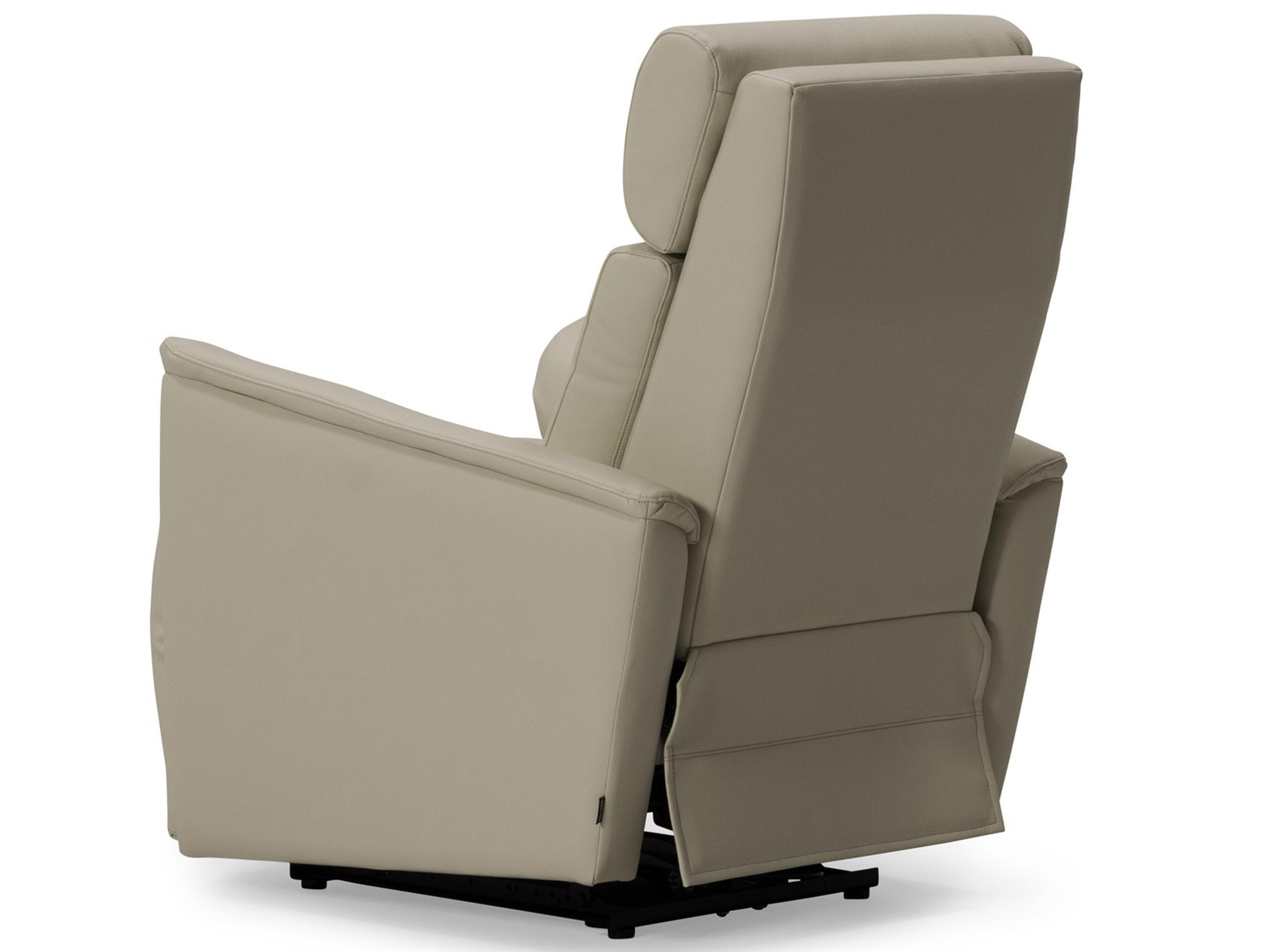 Palliser Chalet Leather Upholstery Wall Hugger Power Recliner with Power Headrest and Power Lumbar