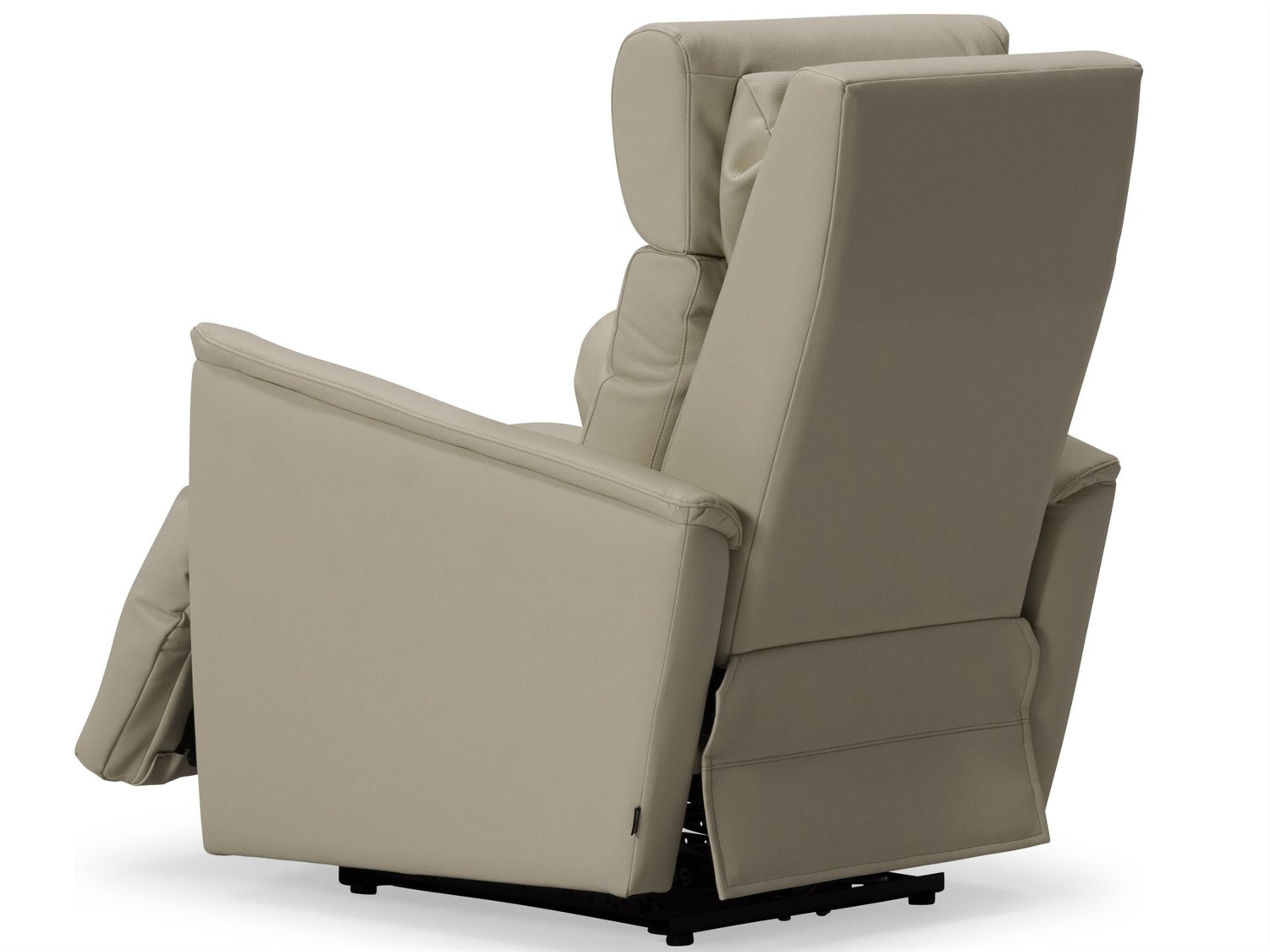 Palliser Chalet Leather Upholstery Wall Hugger Power Recliner with Power Headrest and Power Lumbar