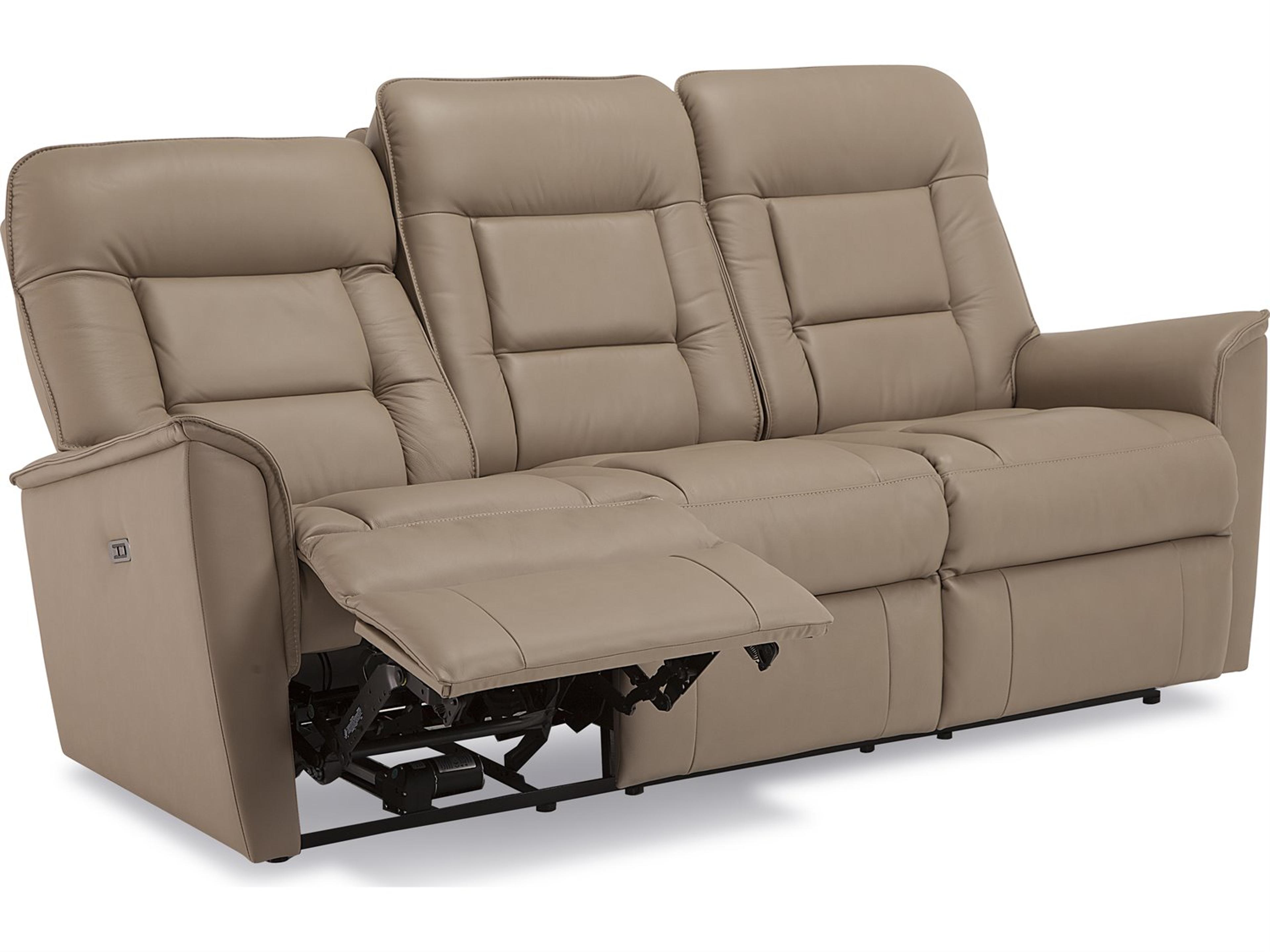 Palliser Dover Leather Upholstery Sofa Power Recliner with Power Headrest