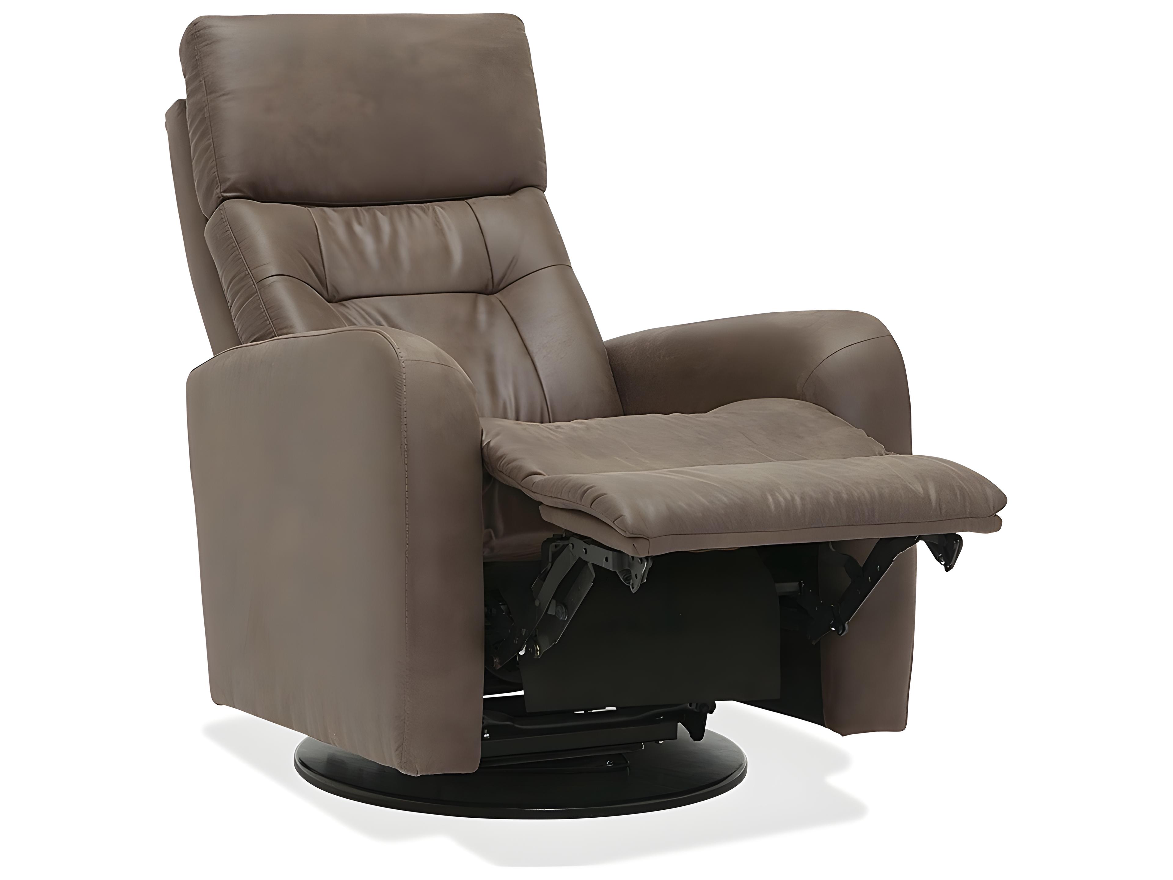 Palliser Sorrento Leather Upholstery HTS Swivel Glider Power Recliner with Power Headrest