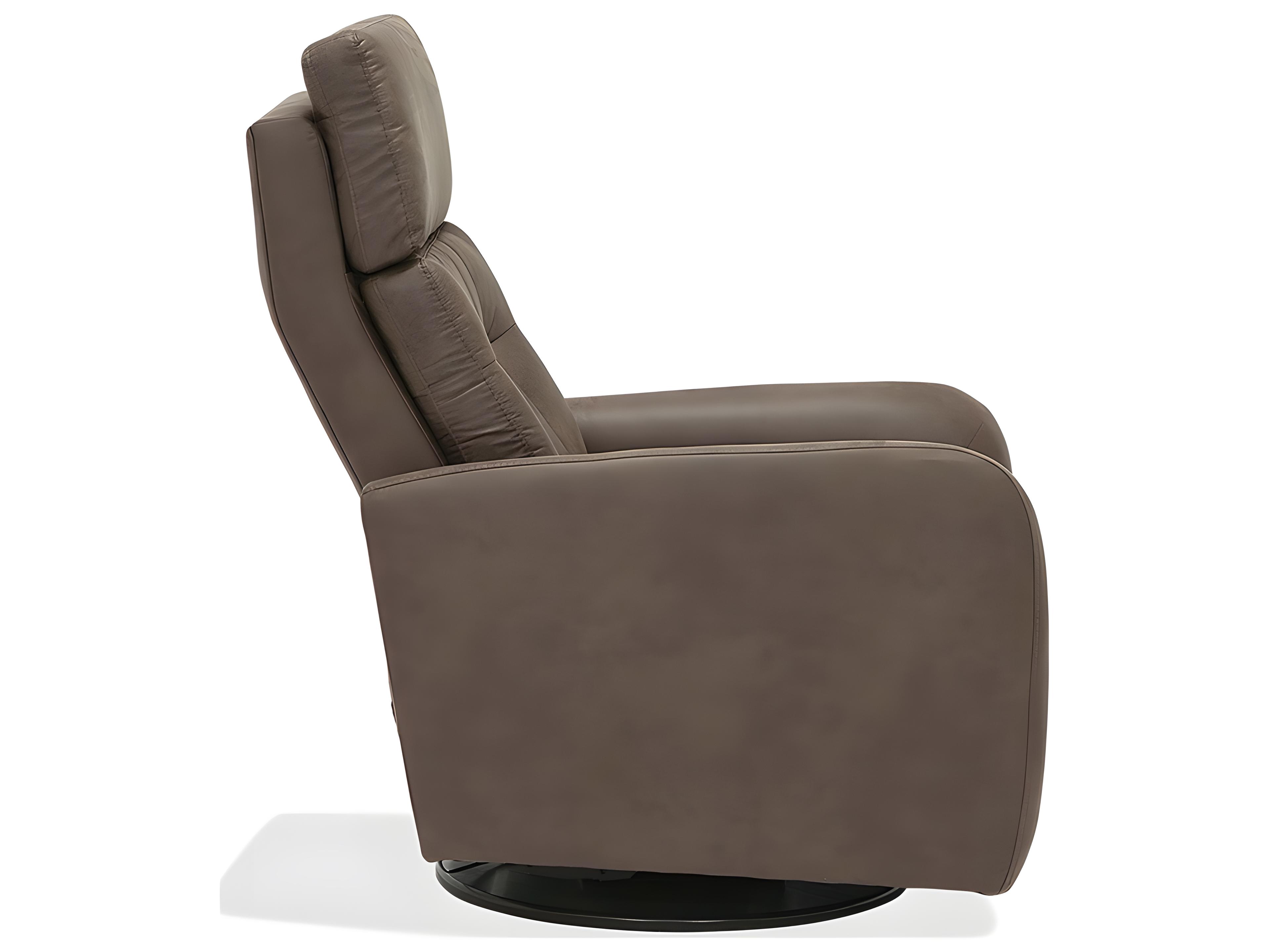 Palliser Sorrento Leather Upholstery HTS Swivel Glider Power Recliner with Power Headrest