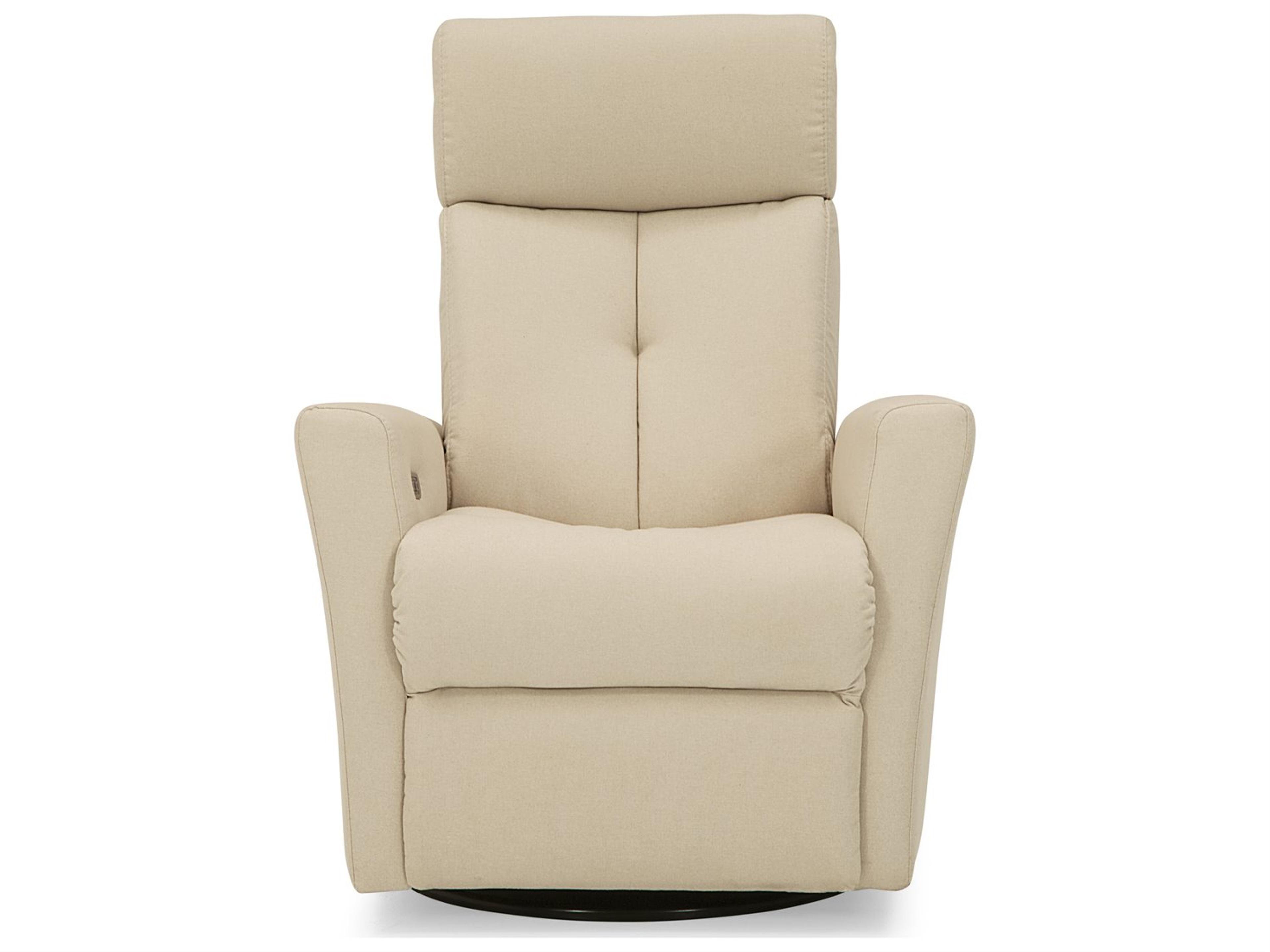 Palliser Prodigy Leather Upholstery Swivel Glider Power Recliner with Power Headrest