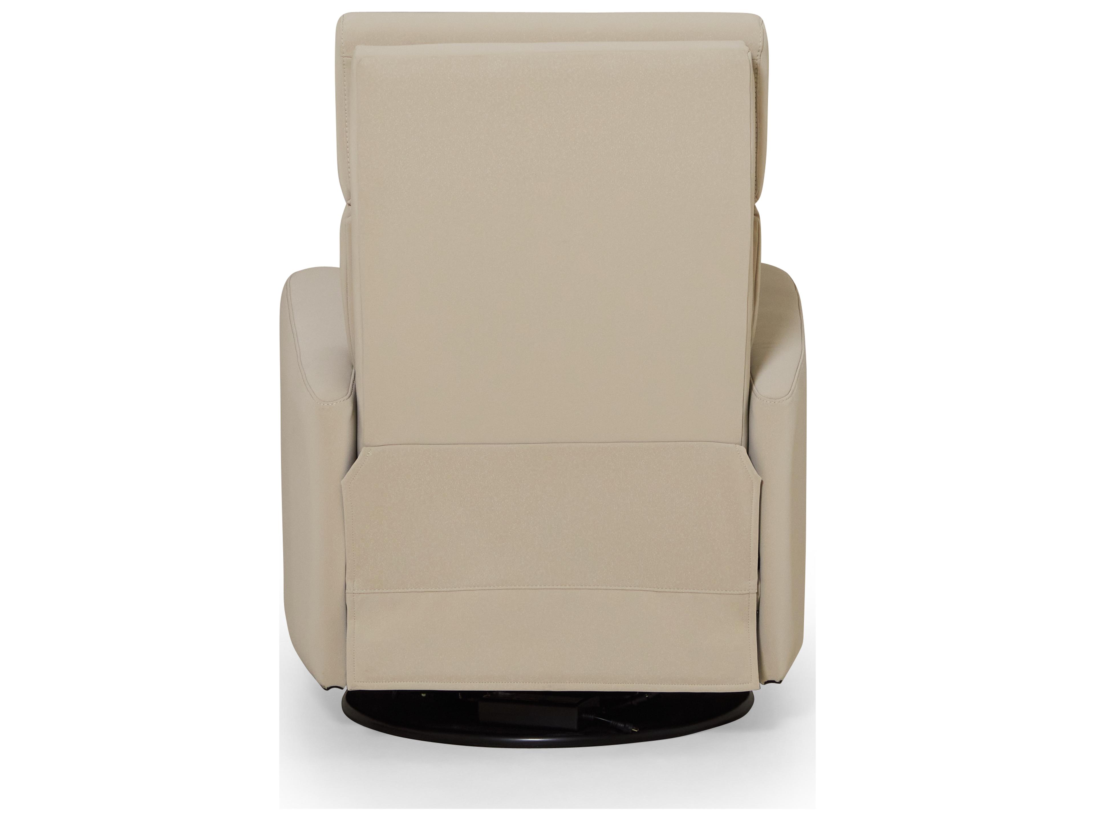 Palliser Baltic II Leather Upholstery Swivel Glider Power Recliner with Power Headrest