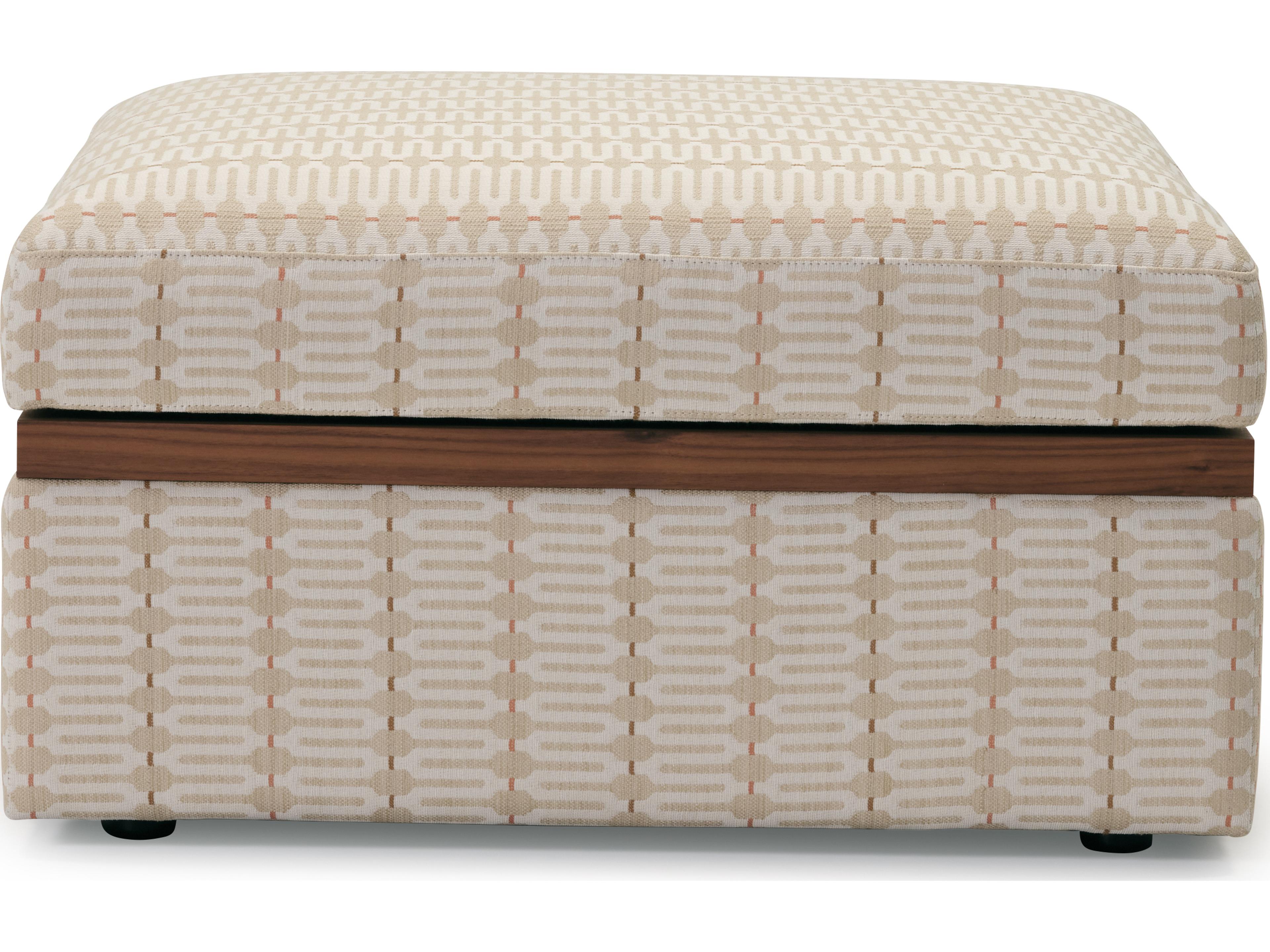 Palliser Apex Leather Upholstery Swivel Top Ottoman