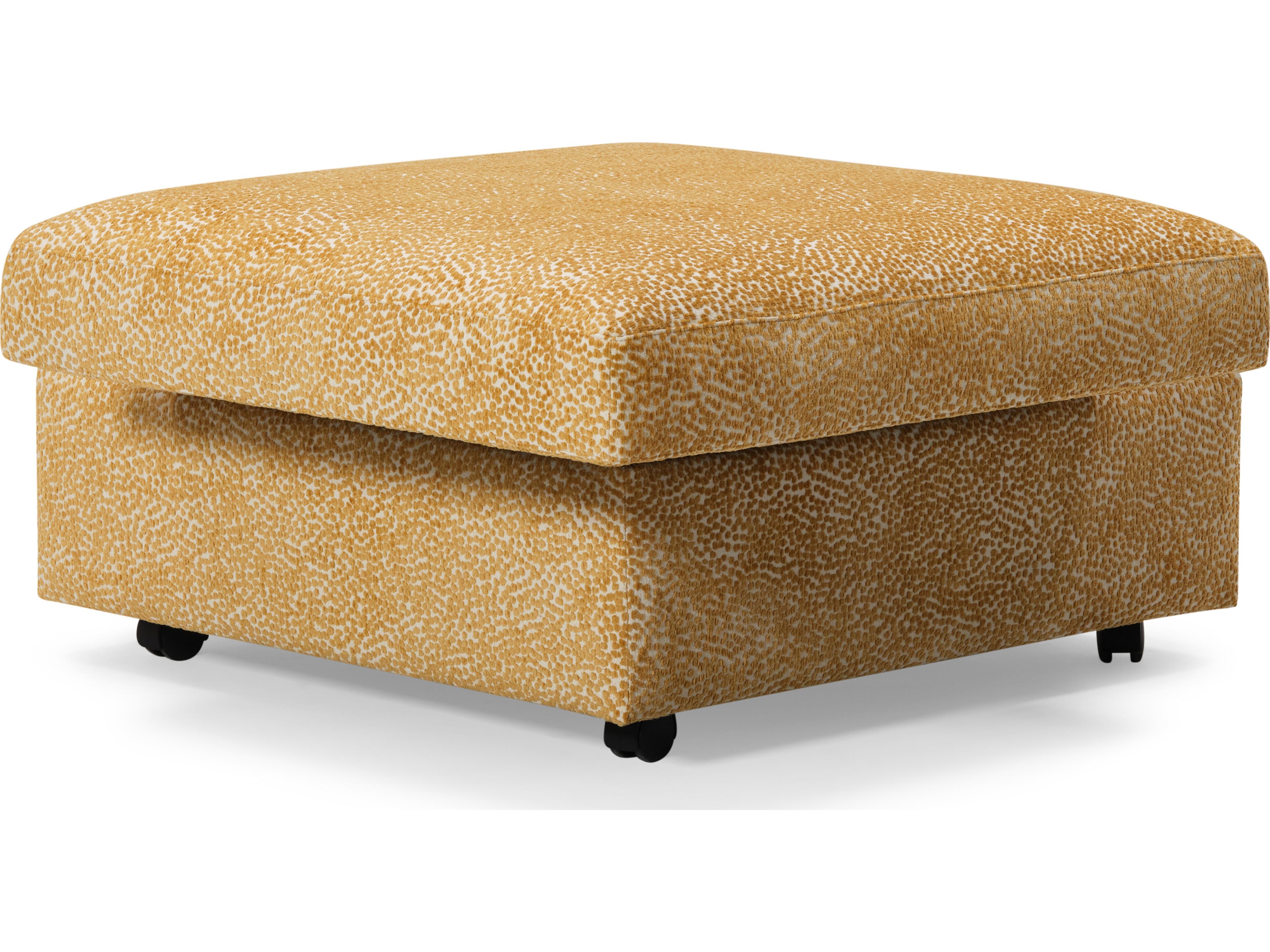 Palliser Lotus Leather Upholstery Swivel Top Ottoman