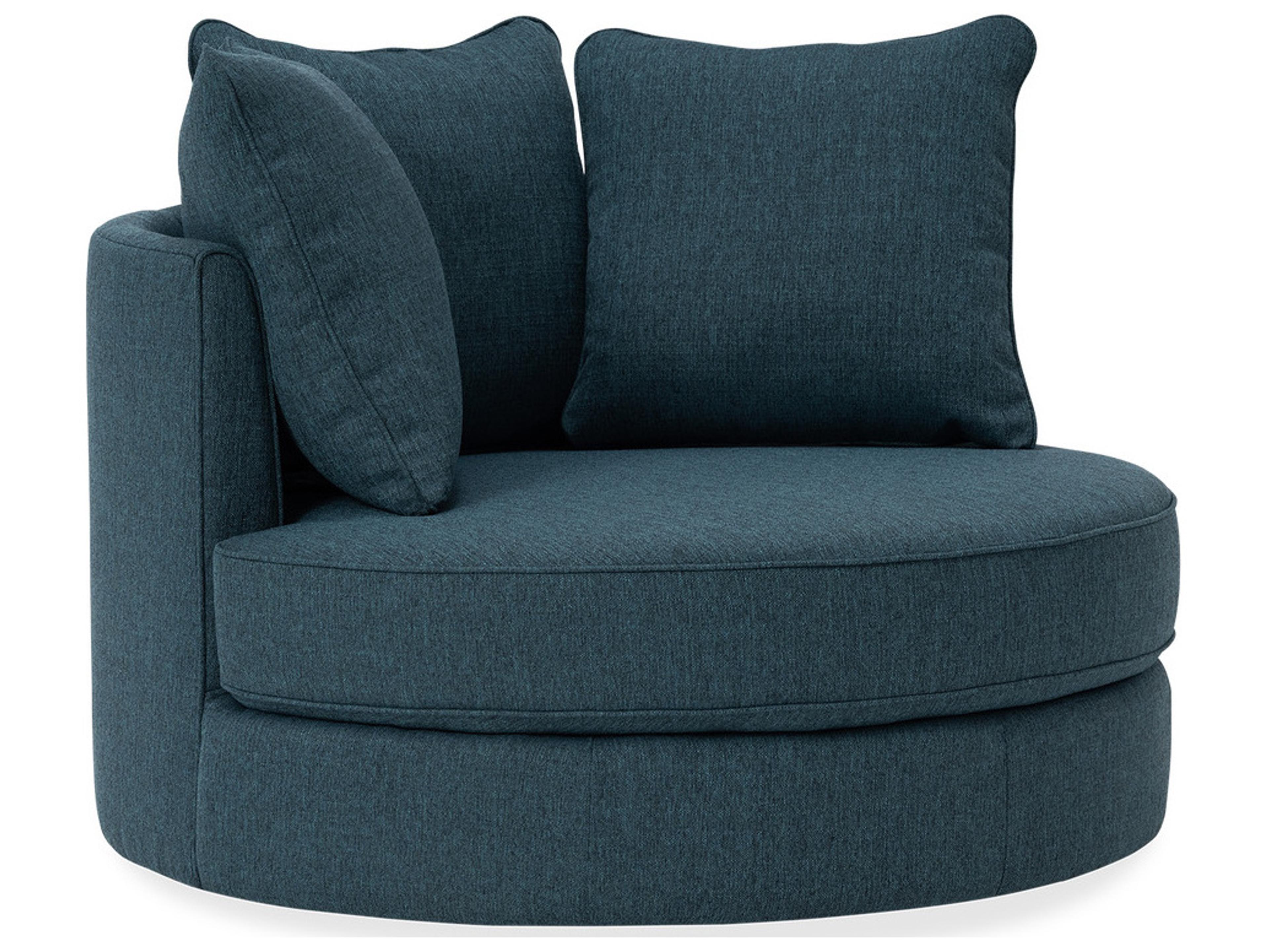 Sutton Leather Upholstery Swivel Chair