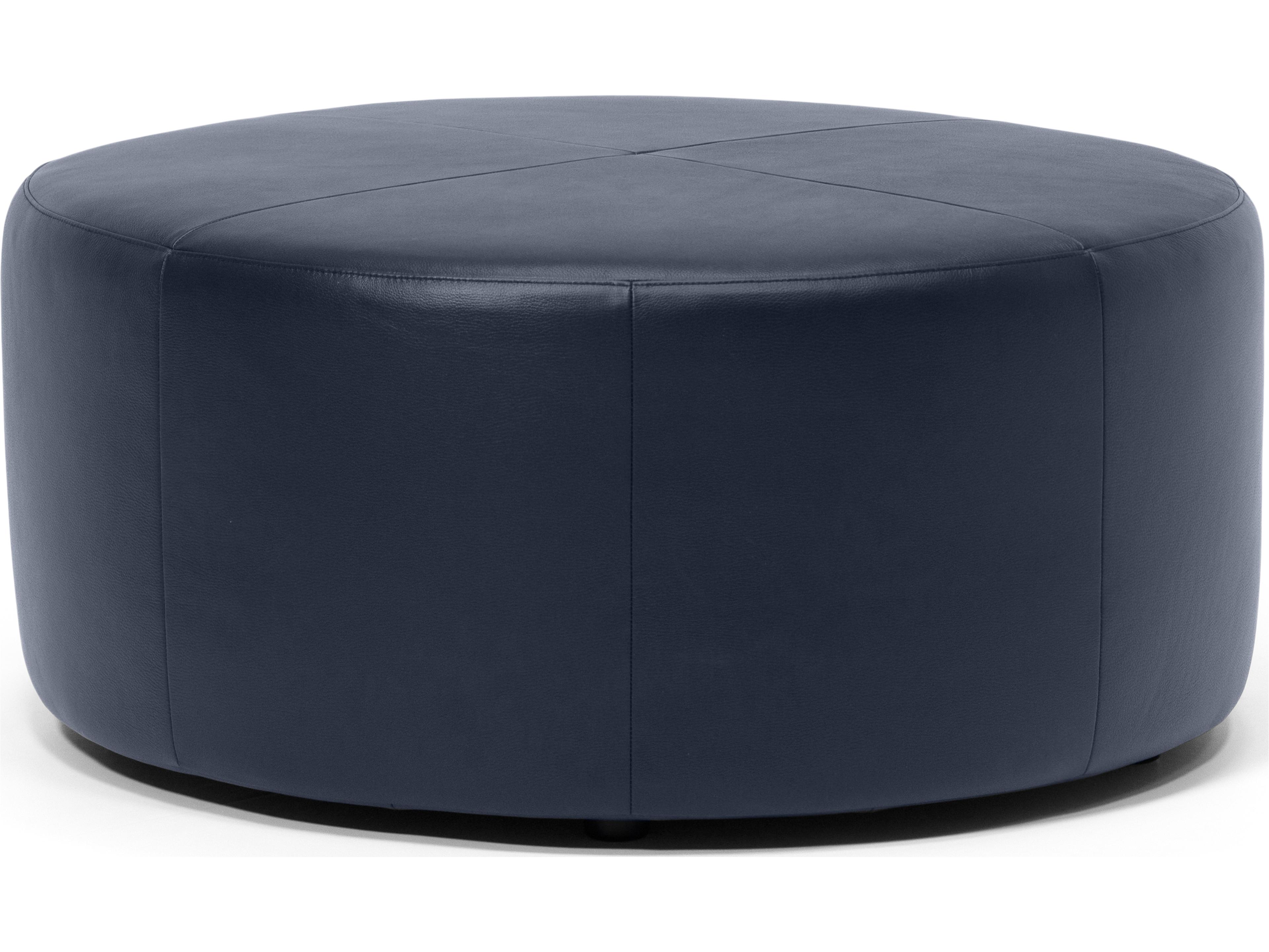 Palliser Mingle Leather Upholstery Round Medium Ottoman