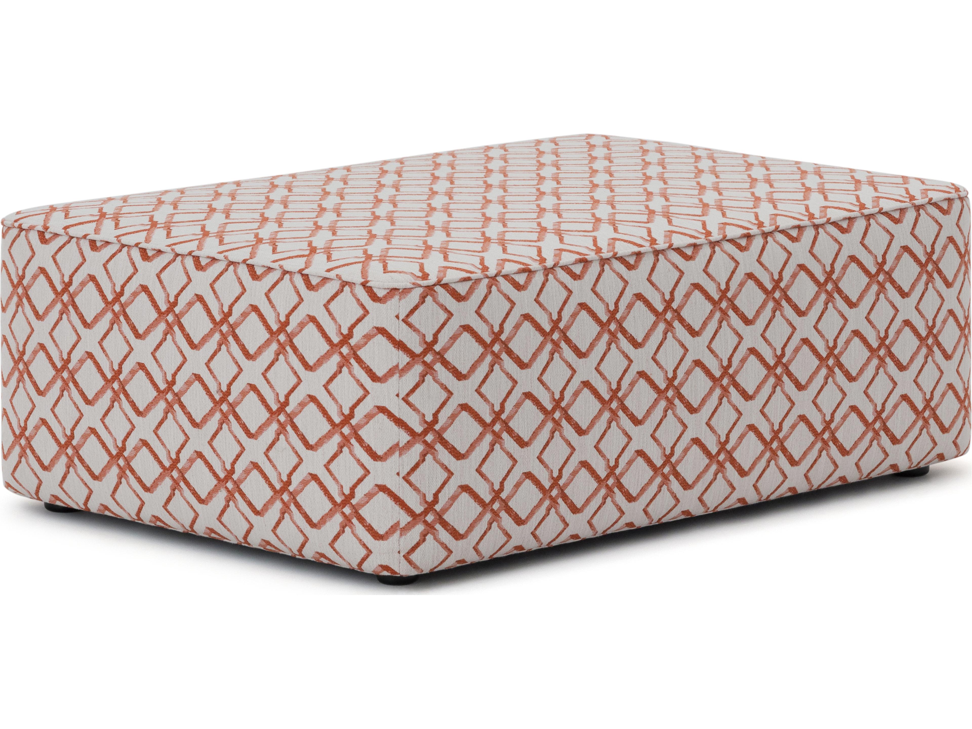 Mingle Leather Upholstery Large Rectangle Ottoman