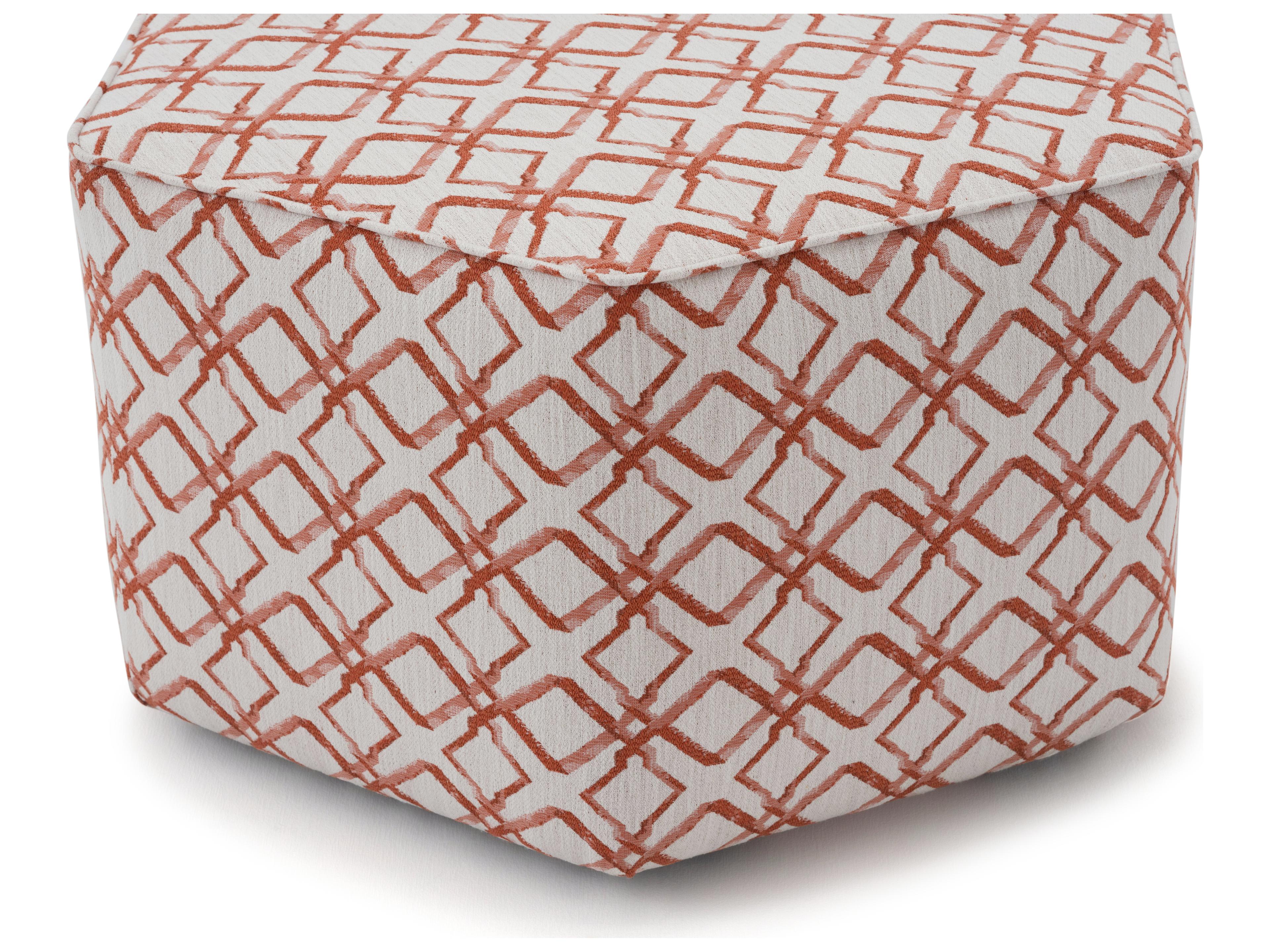 Palliser Mingle Leather Upholstery Hexagon Medium Ottoman