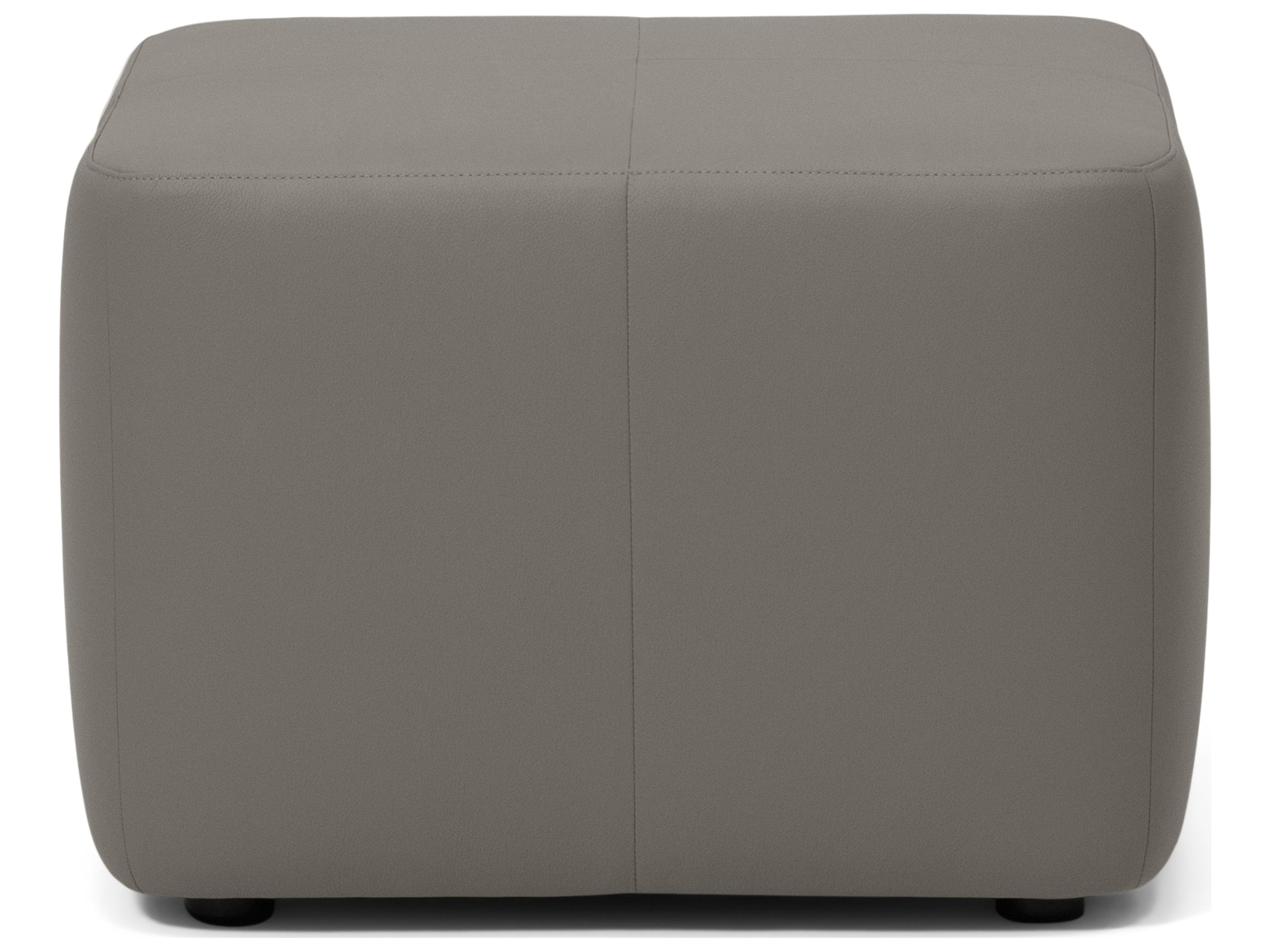 Palliser Mingle Leather Upholstery Square Small Ottoman