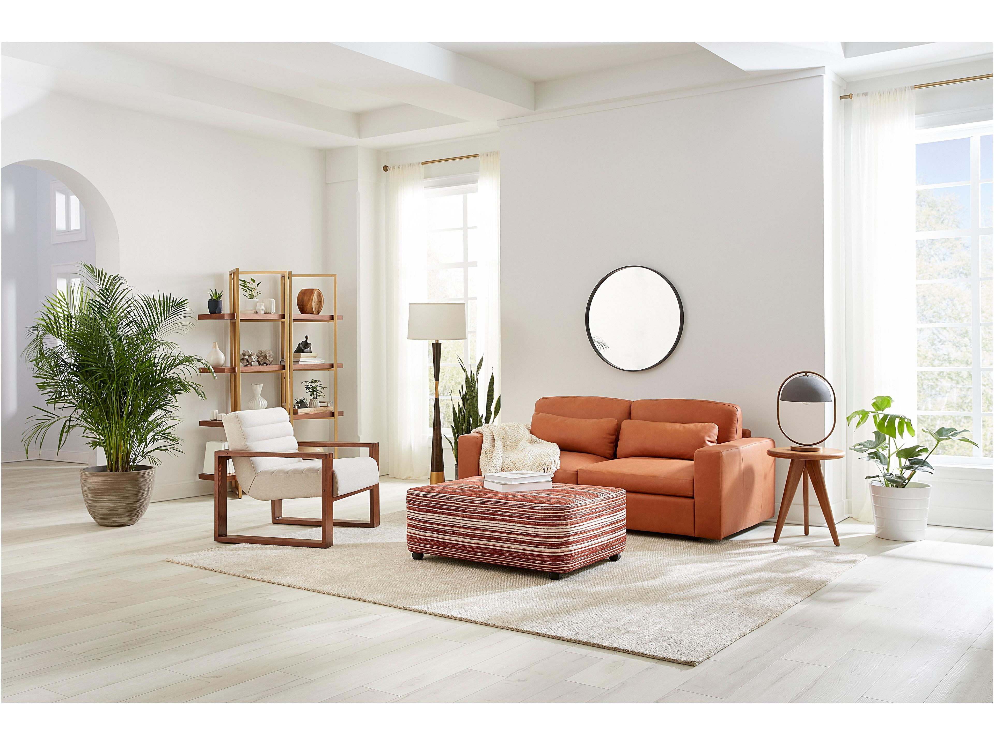 Palliser Wyatt Channeled Leather Upholstery Chair