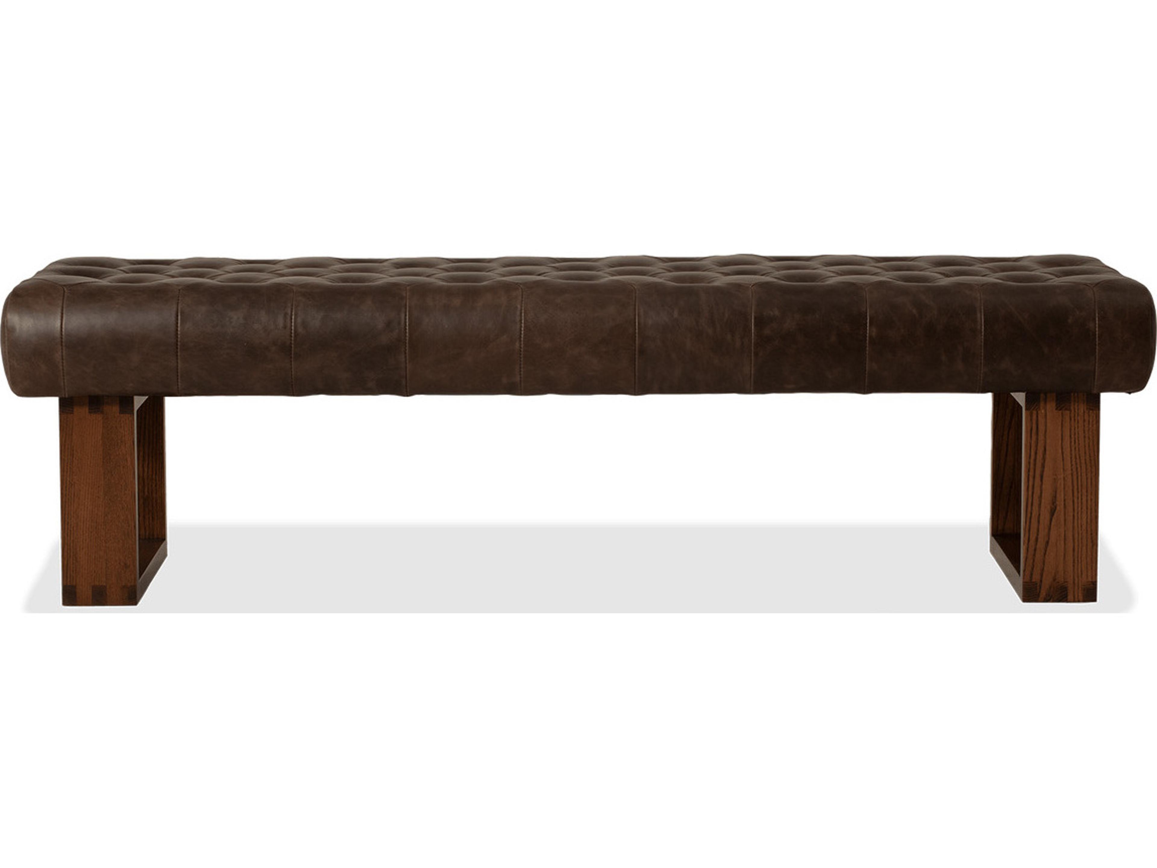 Palliser Wyatt Tufted Leather Upholstery Bench