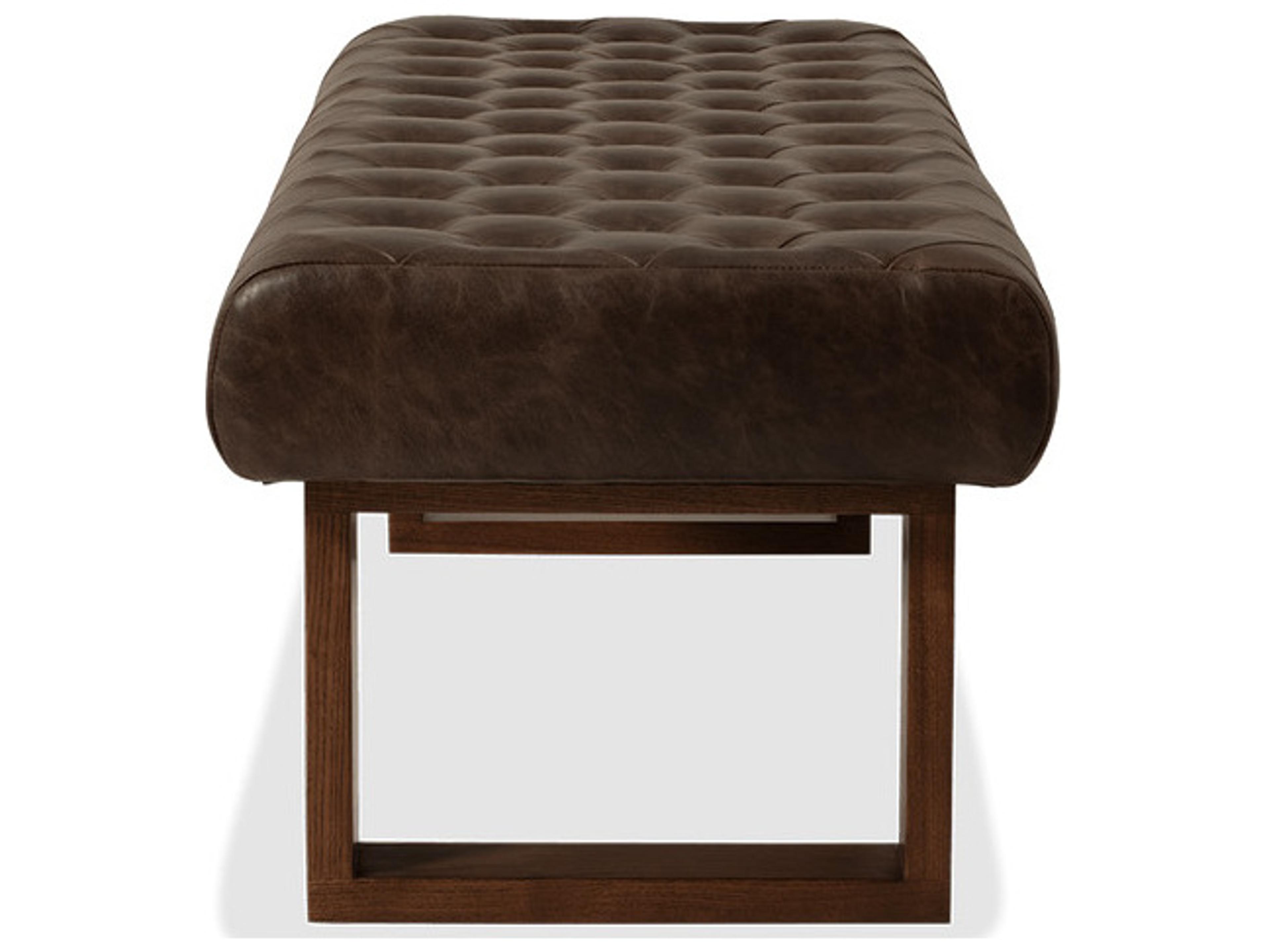 Palliser Wyatt Tufted Leather Upholstery Bench