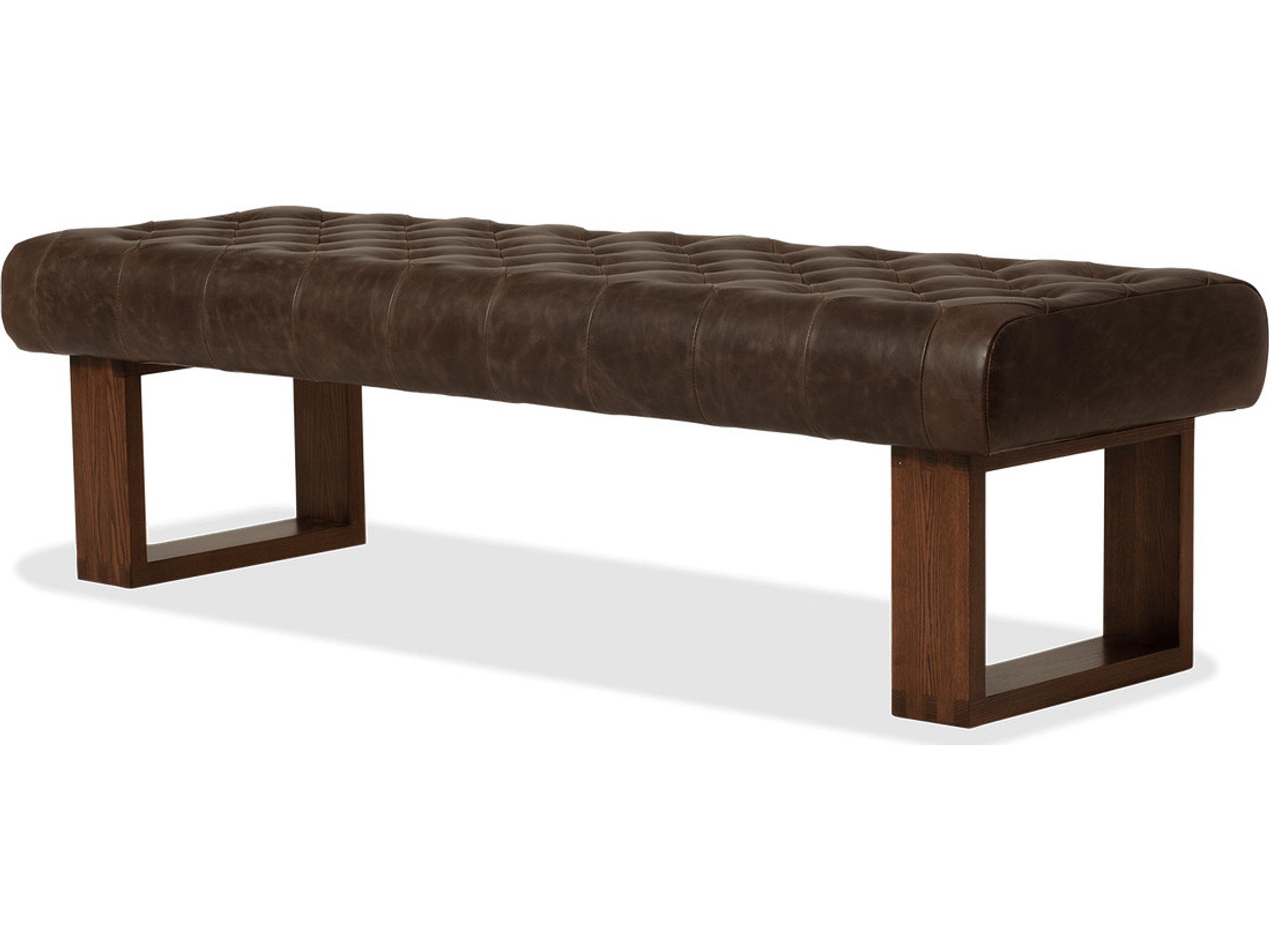 Palliser Wyatt Tufted Leather Upholstery Bench