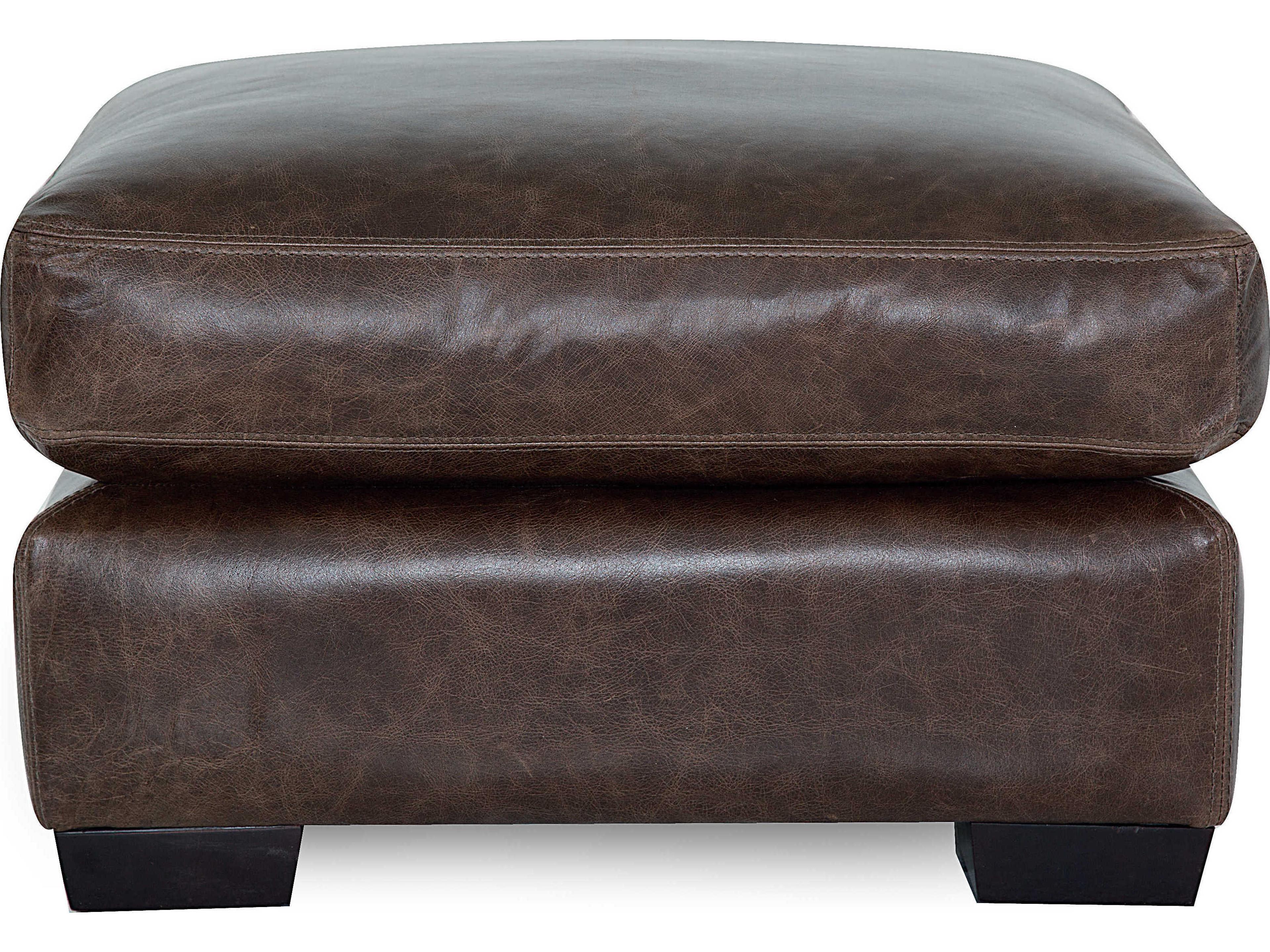 Palliser Colebrook Espresso Leather Upholstery Ottoman