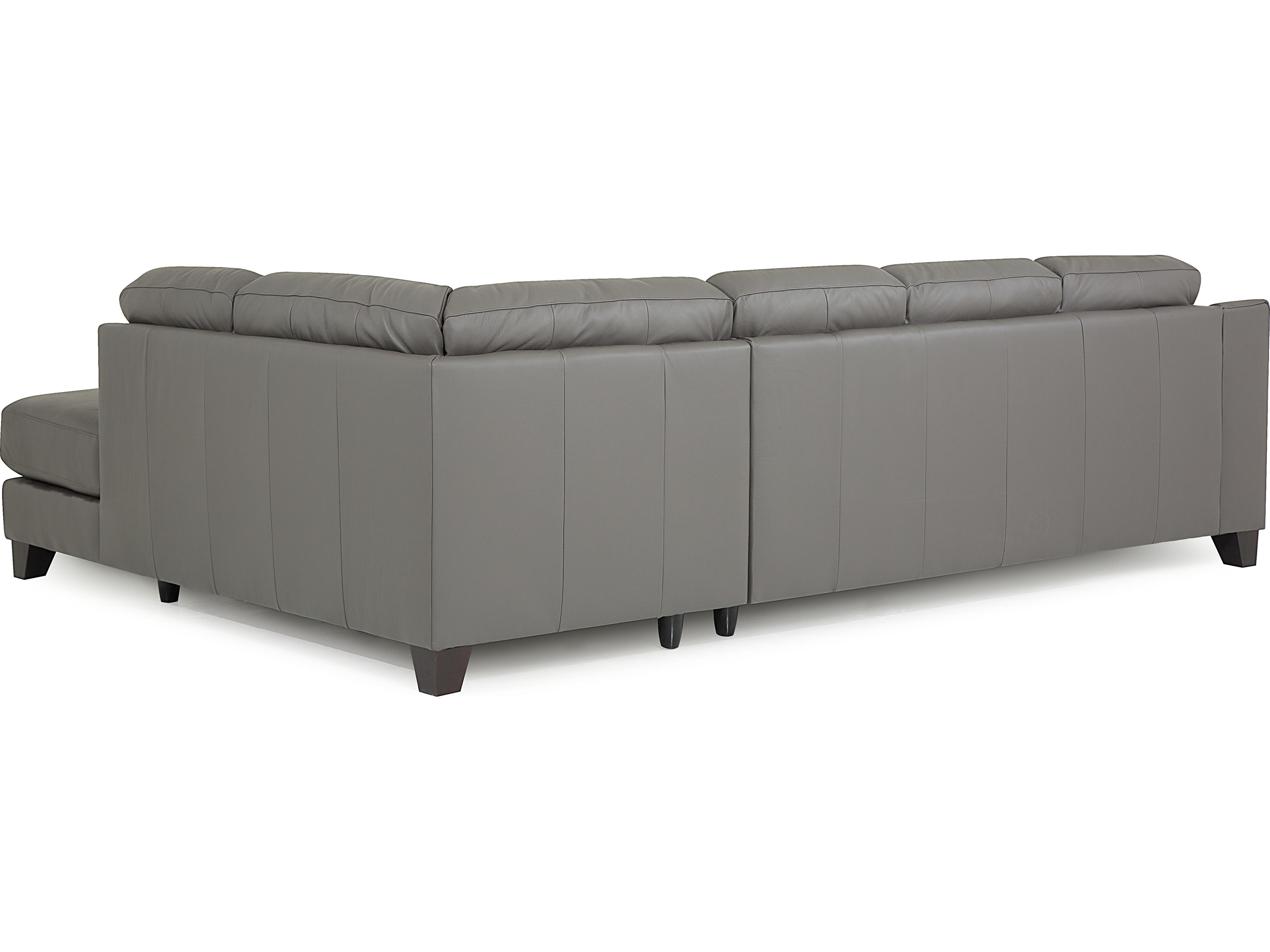 Palliser Reed Leather Upholstery Sectional Sofa