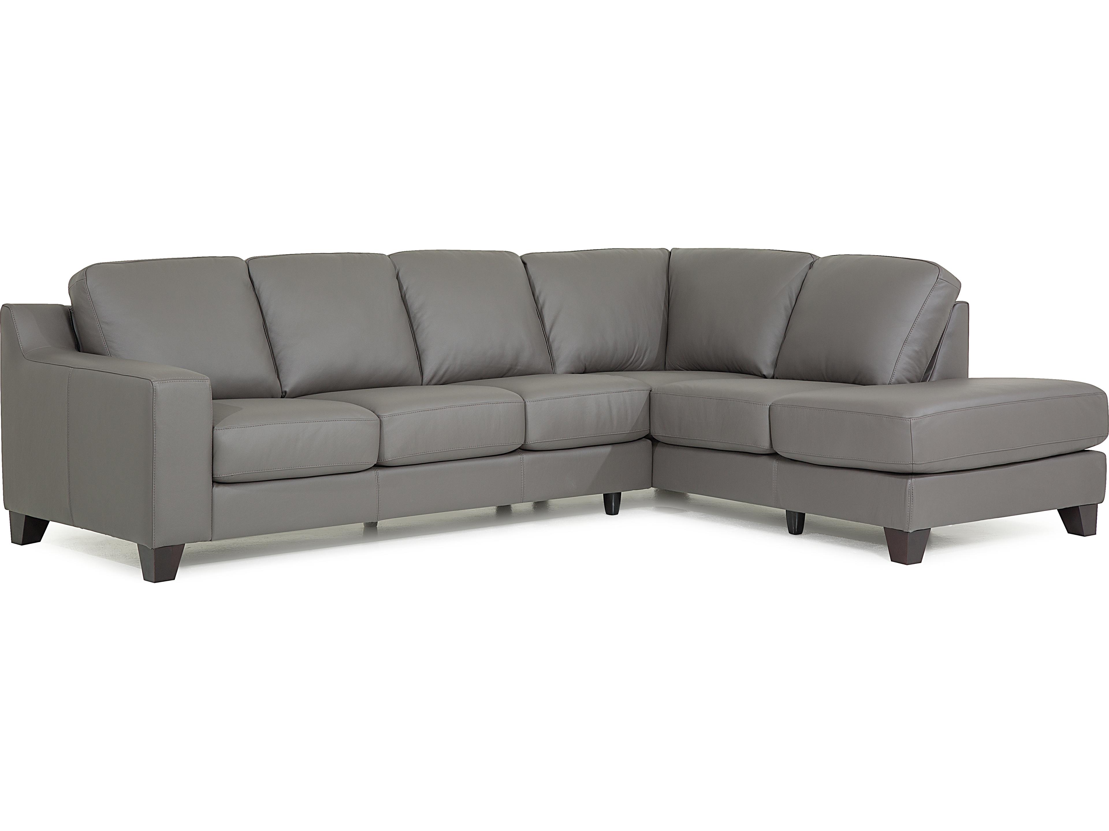 Reed Leather Upholstery Sectional Sofa