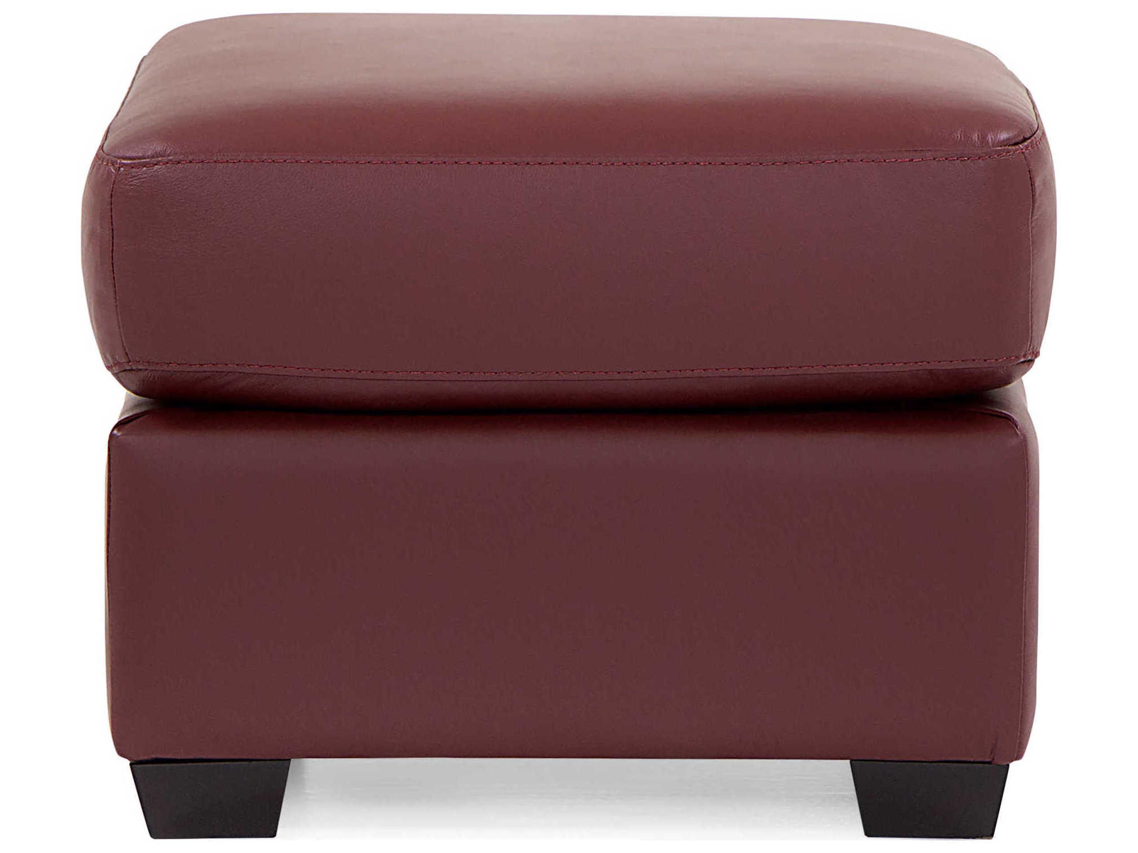 Palliser Lanza Espresso Leather Upholstery Ottoman