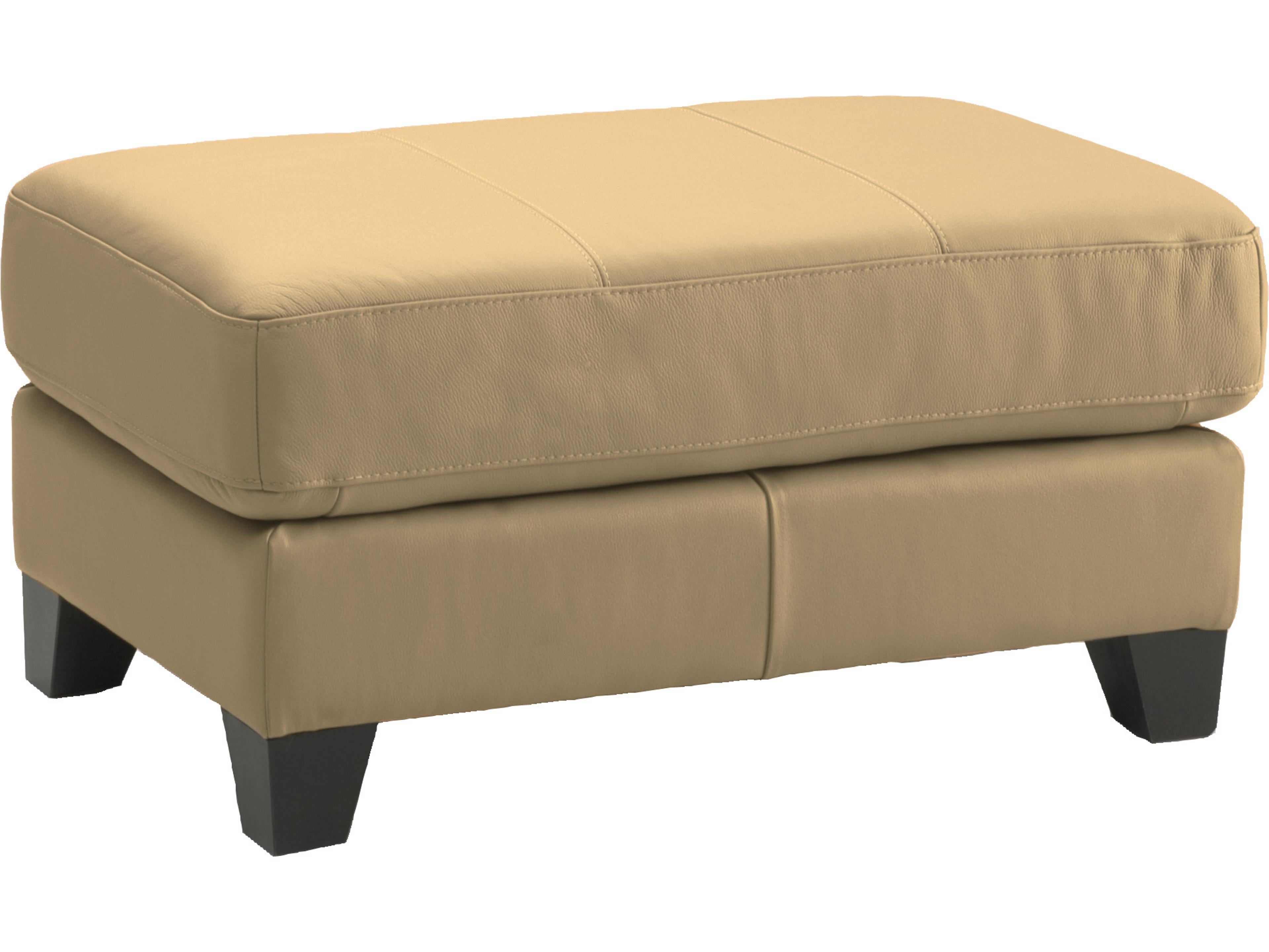 Juno Rectangular Espresso Leather Upholstery Ottoman