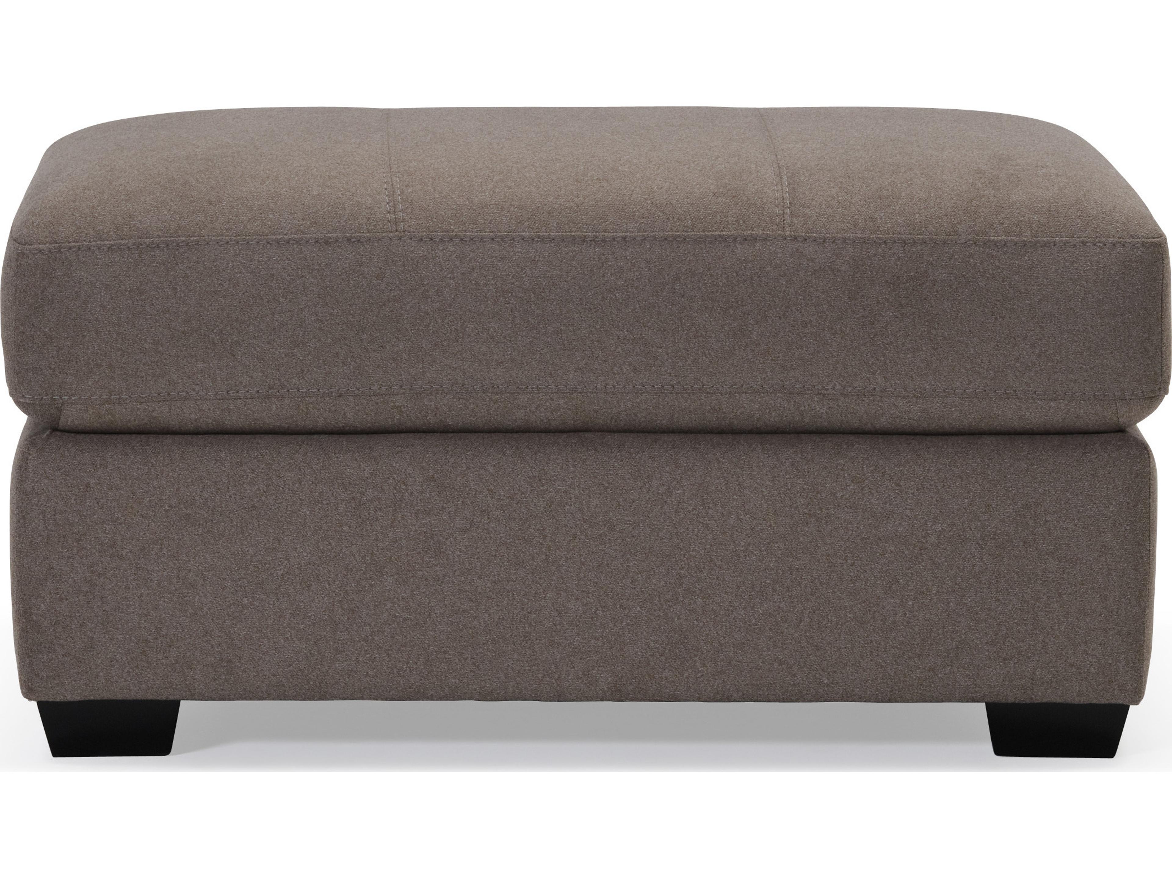 Flex Rectangular Espresso Upholstered Ottoman