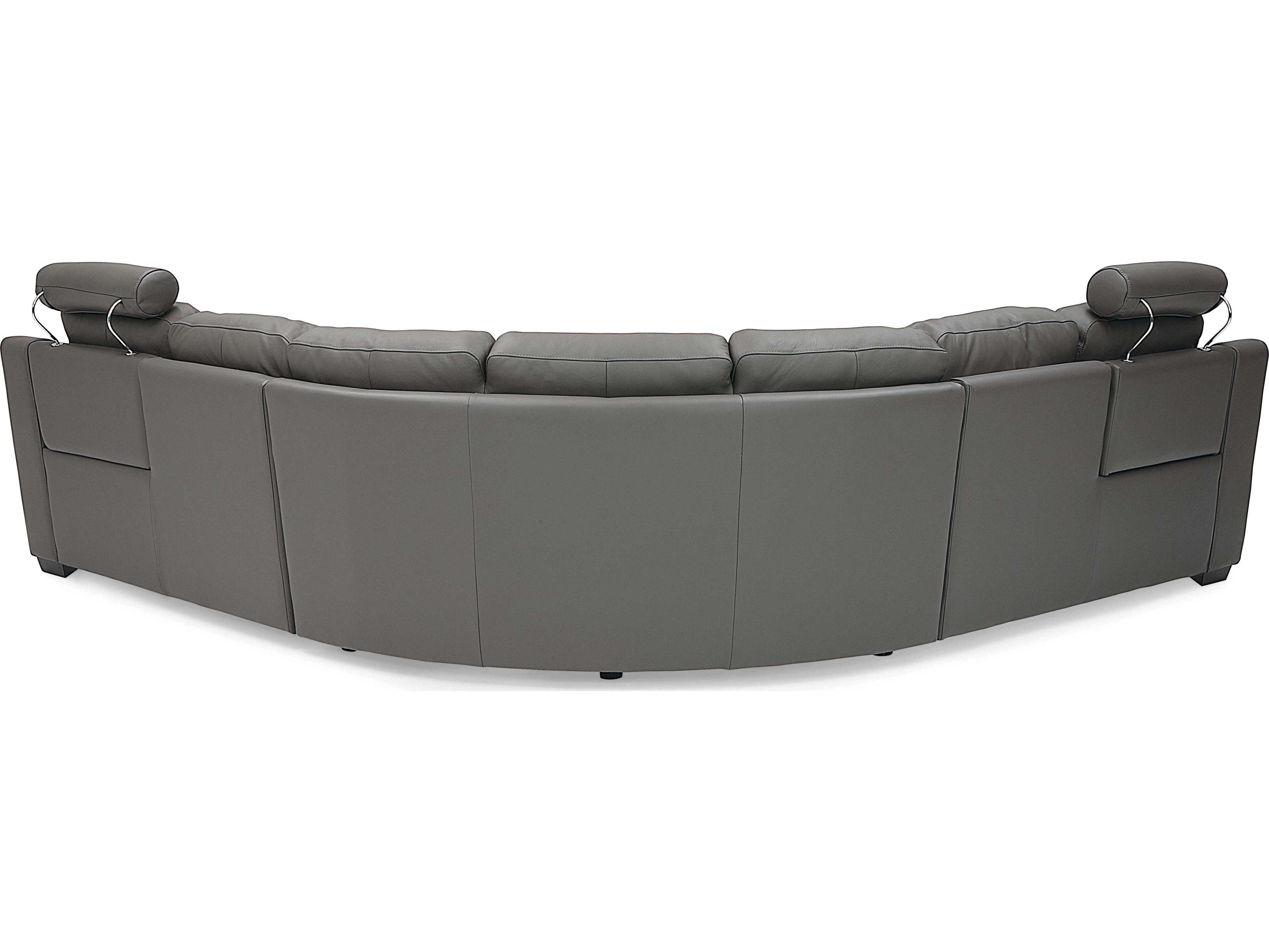Palliser Flex Reclining Leather Upholstery Sectional Sofa