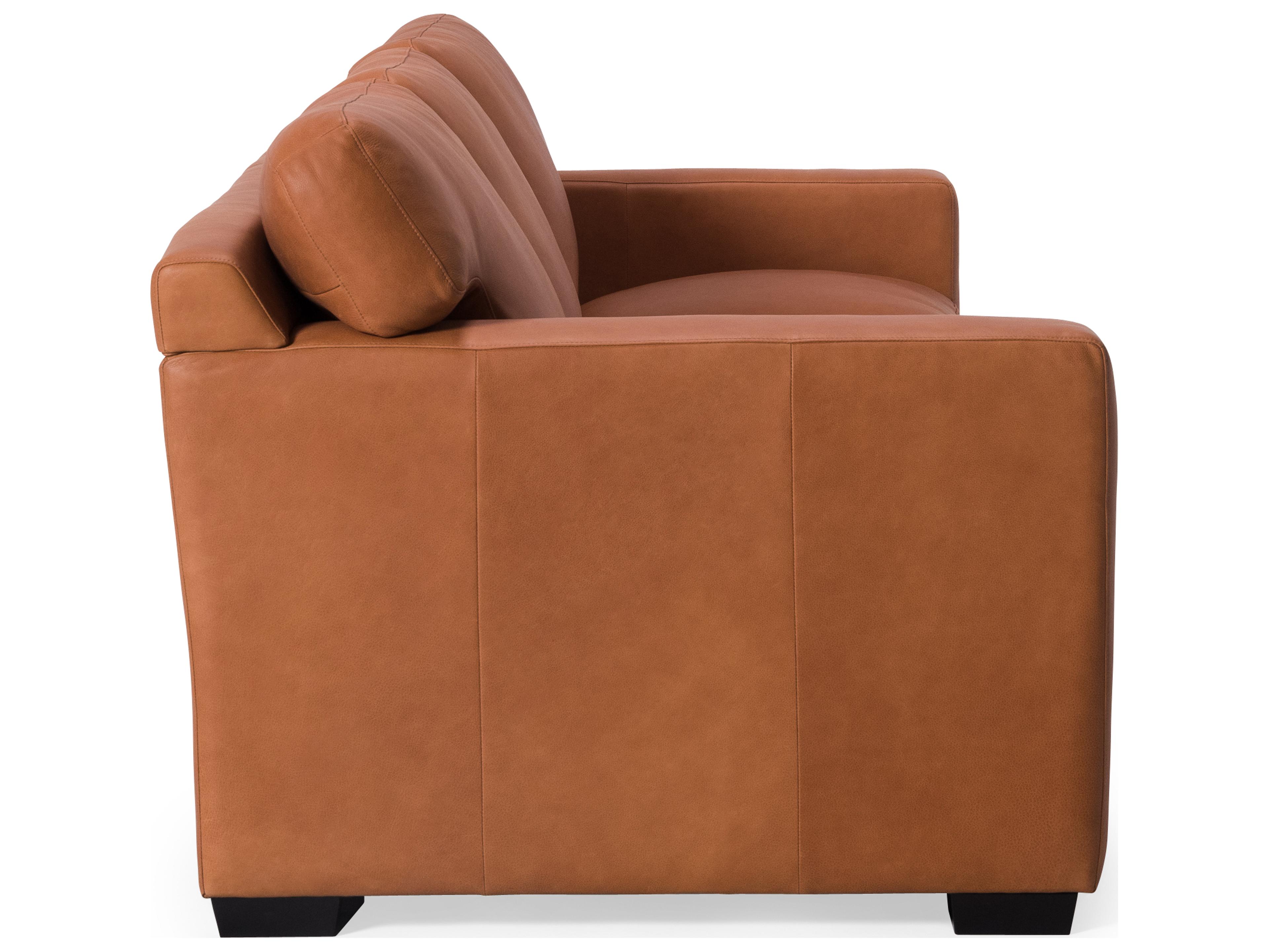 Palliser Madison Track Arm Leather Upholstery Stationary Sofa