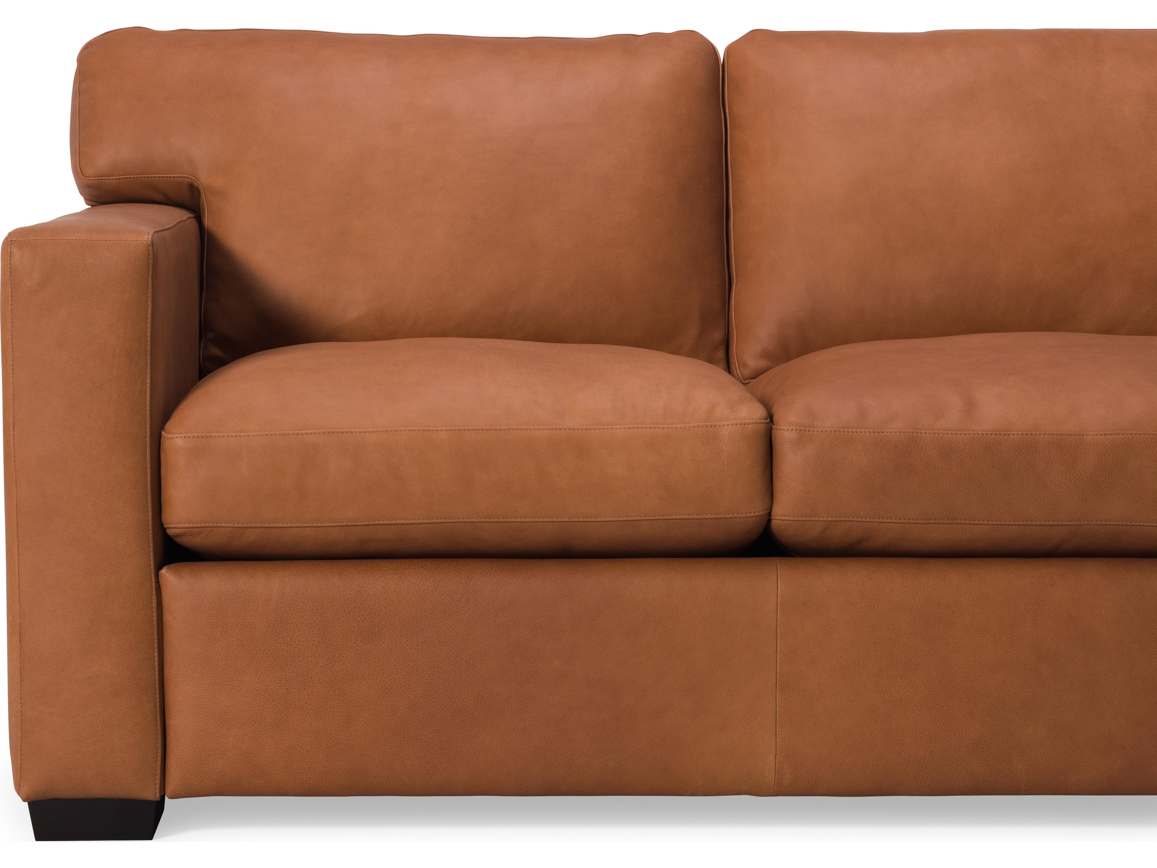 Palliser Madison Track Arm Leather Upholstery Stationary Loveseat