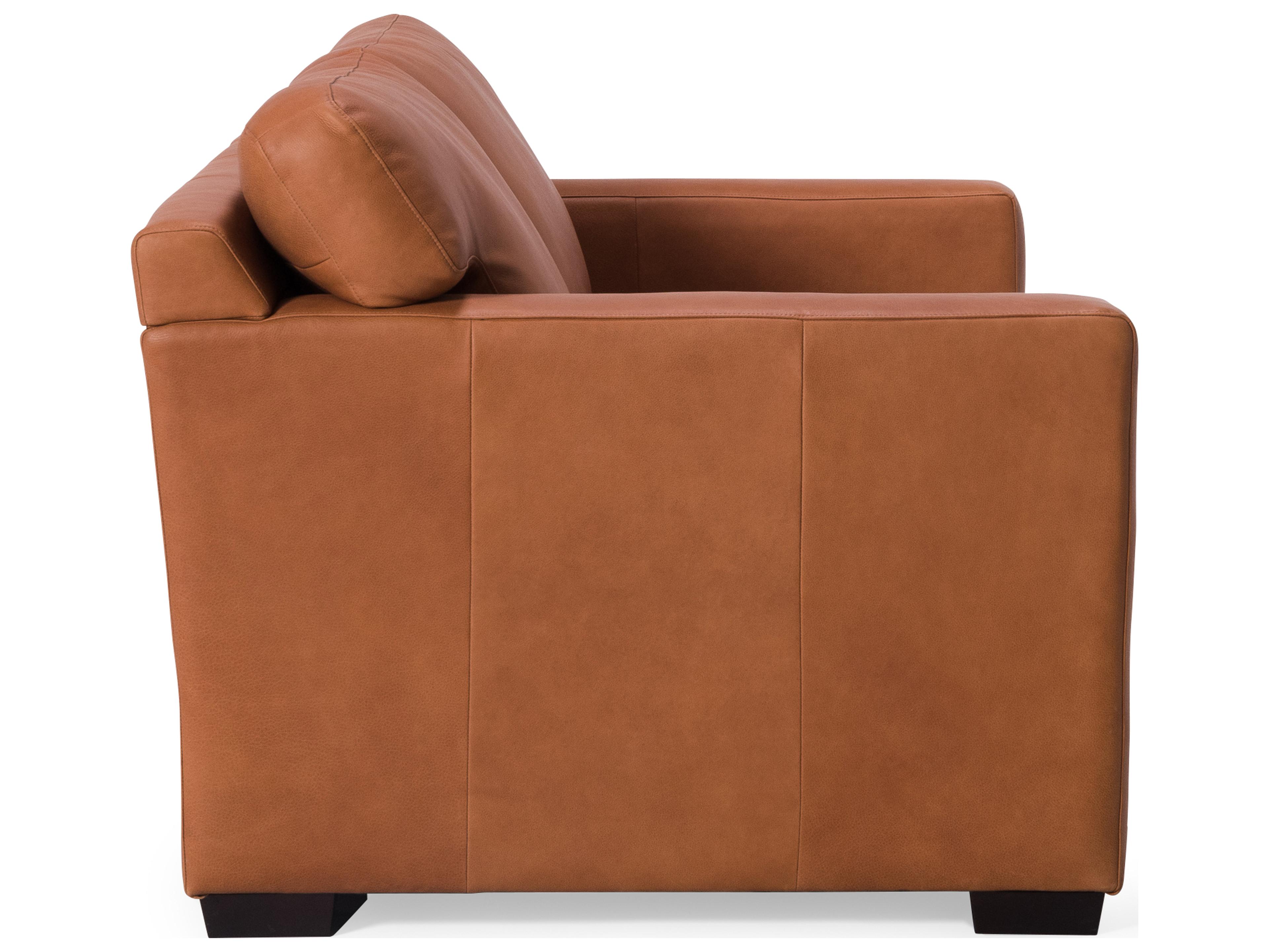 Palliser Madison Track Arm Leather Upholstery Stationary Loveseat