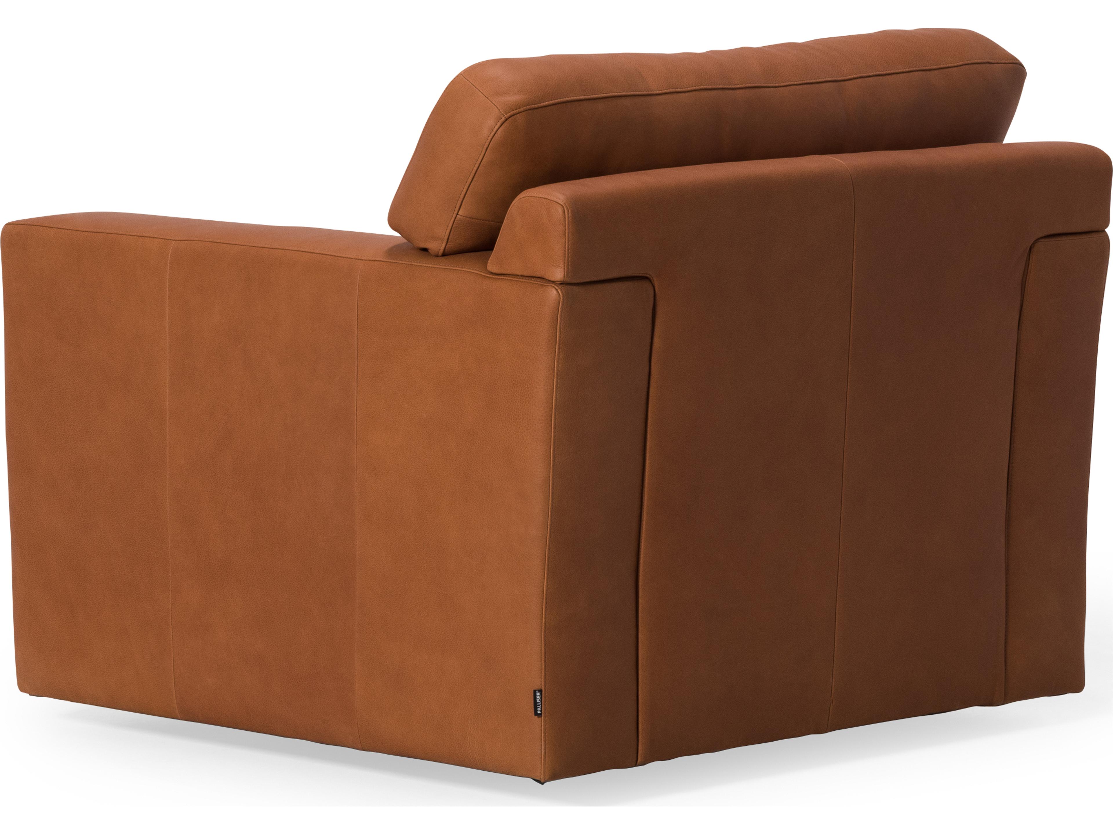 Palliser Madison Track Arm Leather Upholstery Swivel Chair