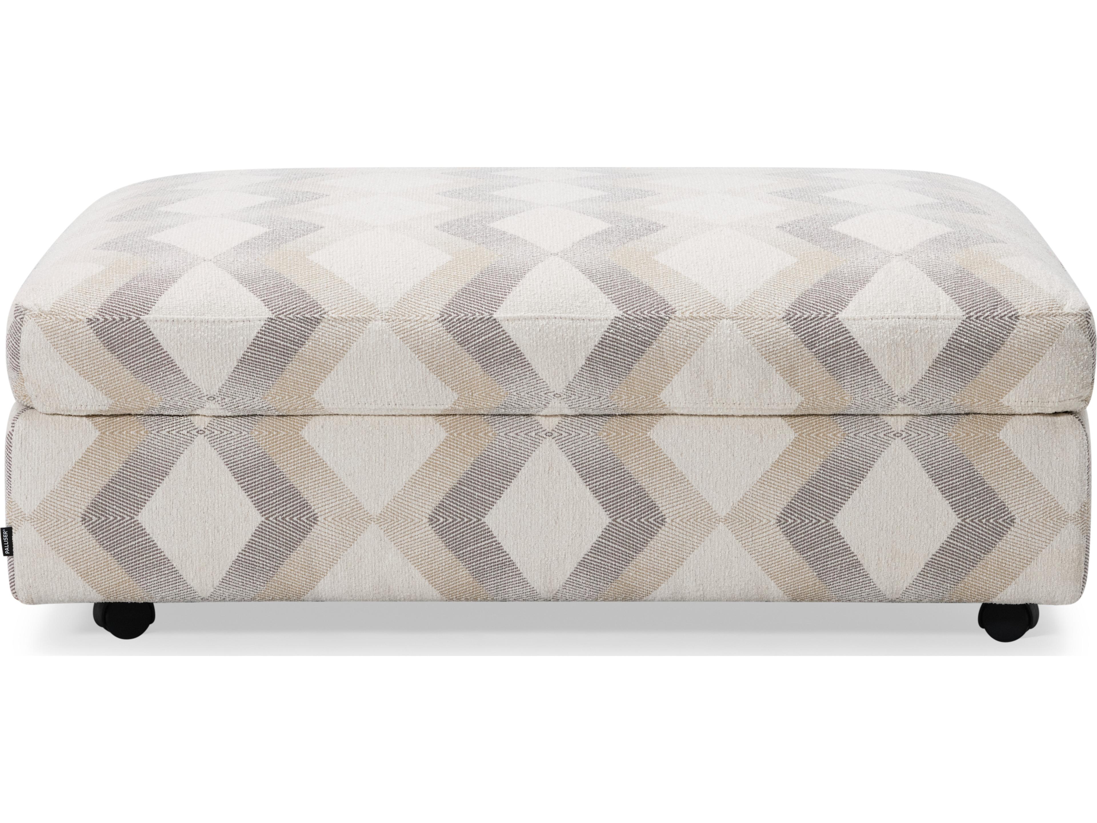 Palliser Madison Track Arm Leather Upholstery Storage Ottoman