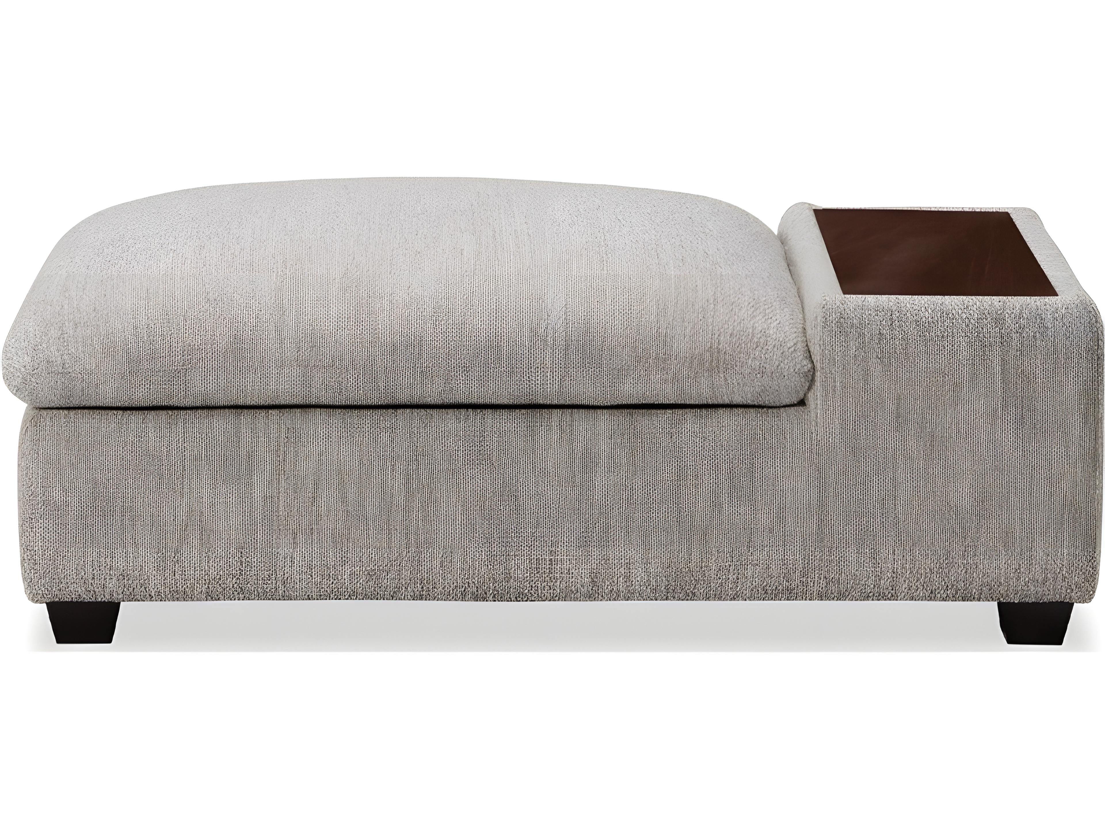 Palliser Laguna Leather Upholstery Storage Ottoman with 12" Table