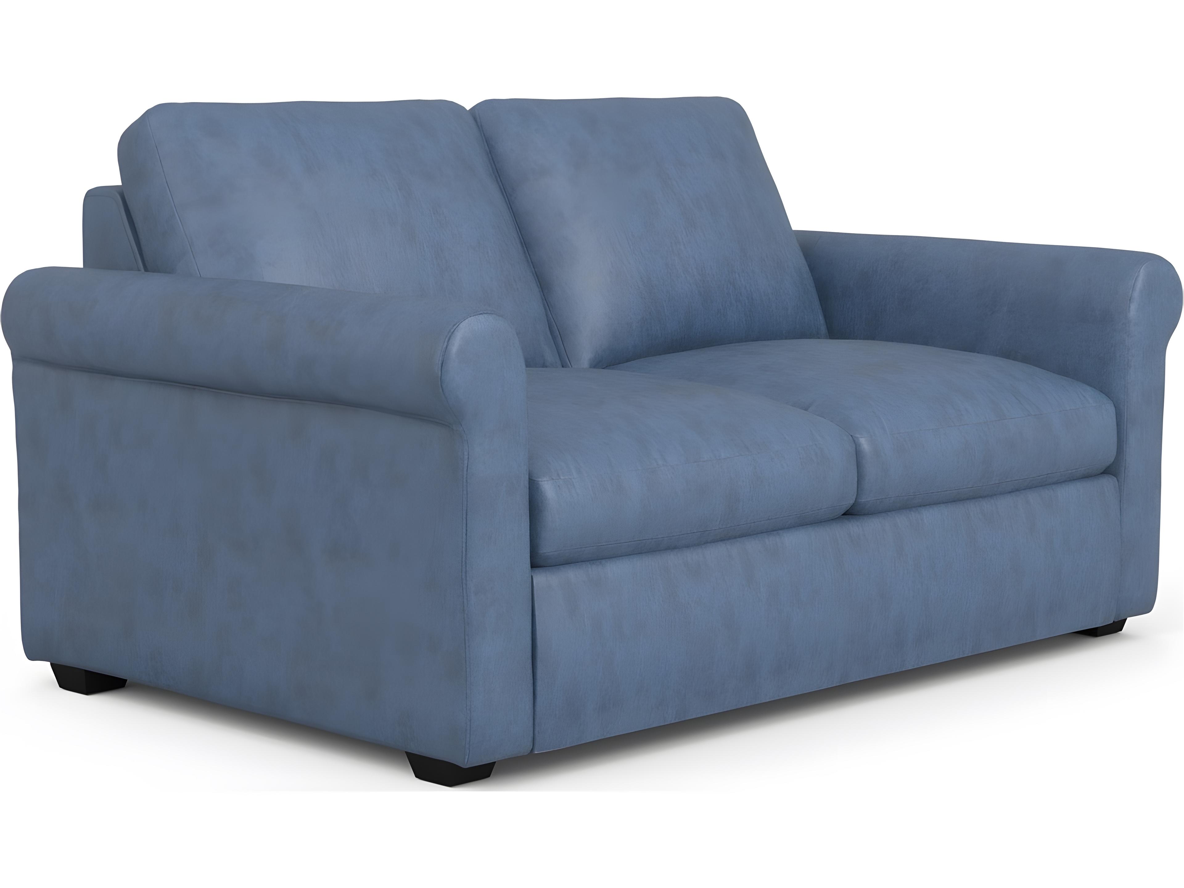 Madison Roll Arm Leather Upholstery Loveseat