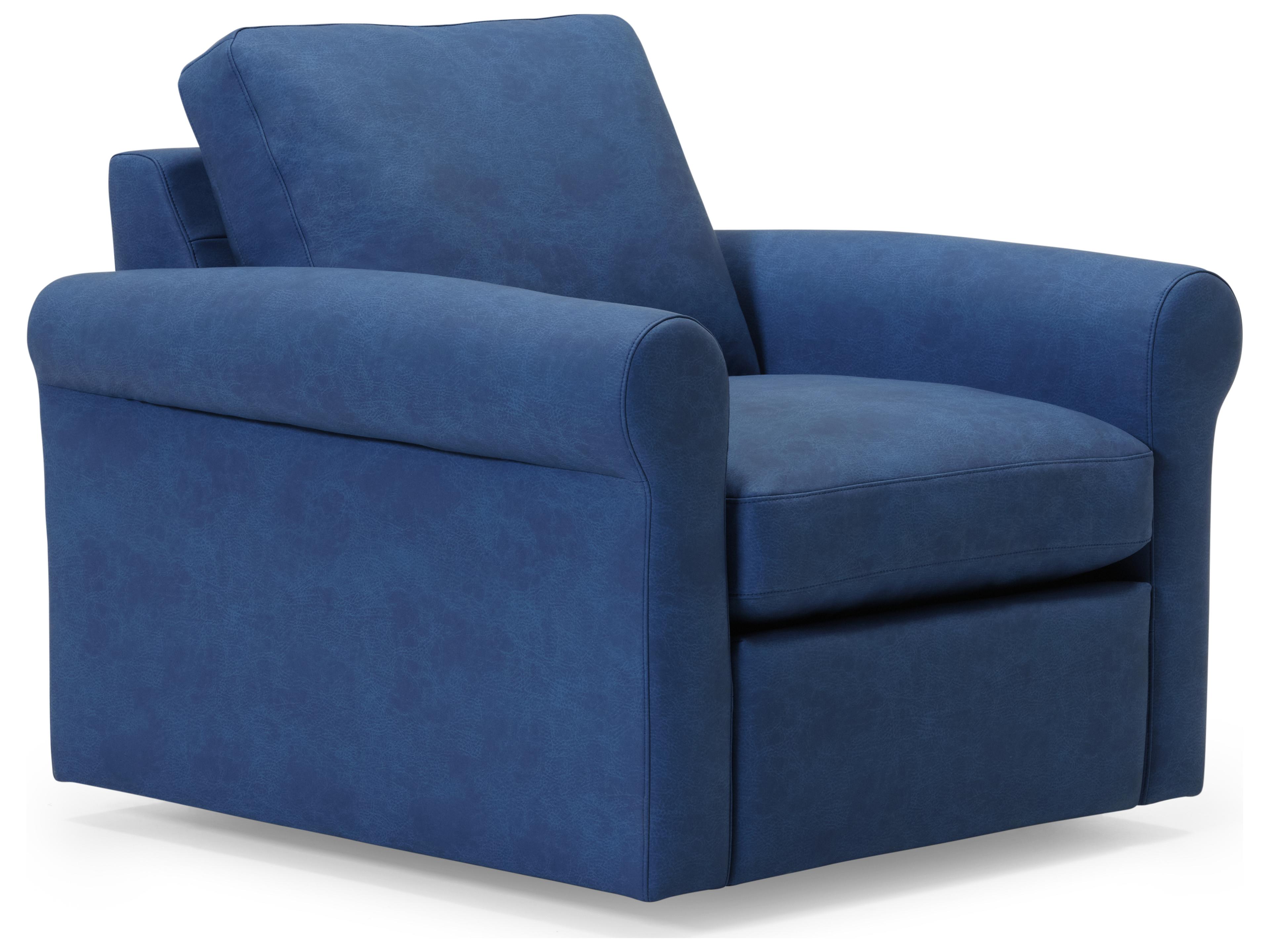 Madison Roll Arm Leather Upholstery Swivel Chair